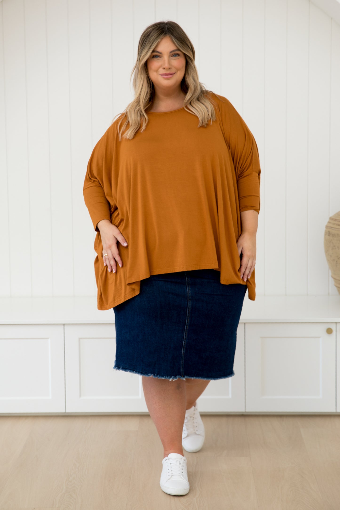 Long Sleeve Essential Top | Butterscotch