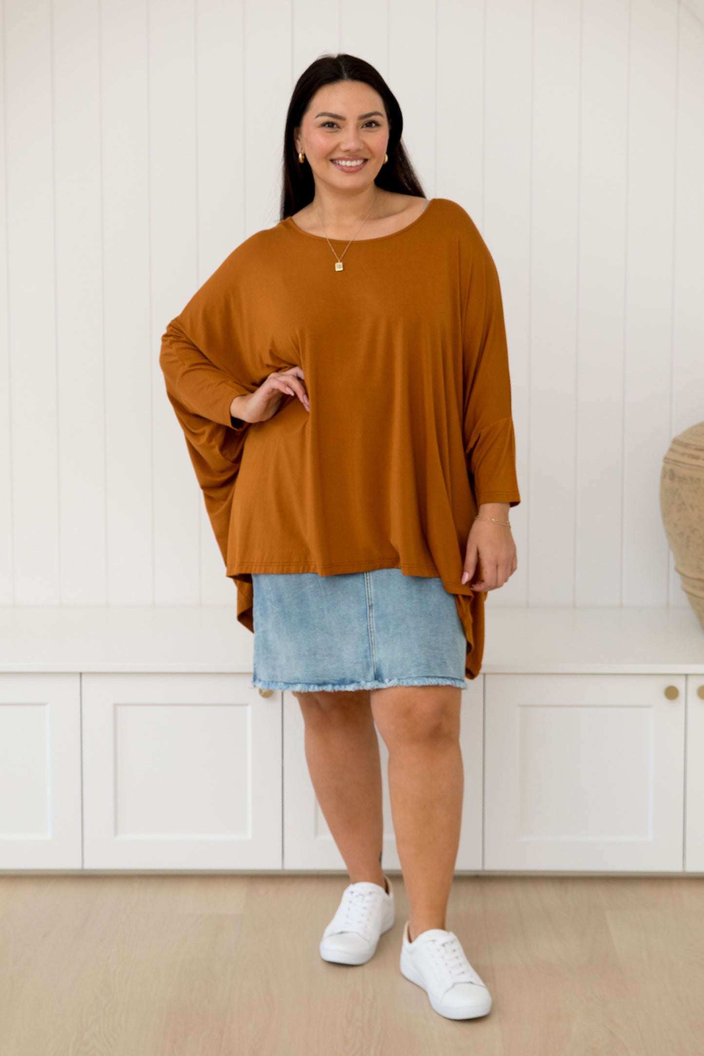 Long Sleeve Essential Top | Butterscotch