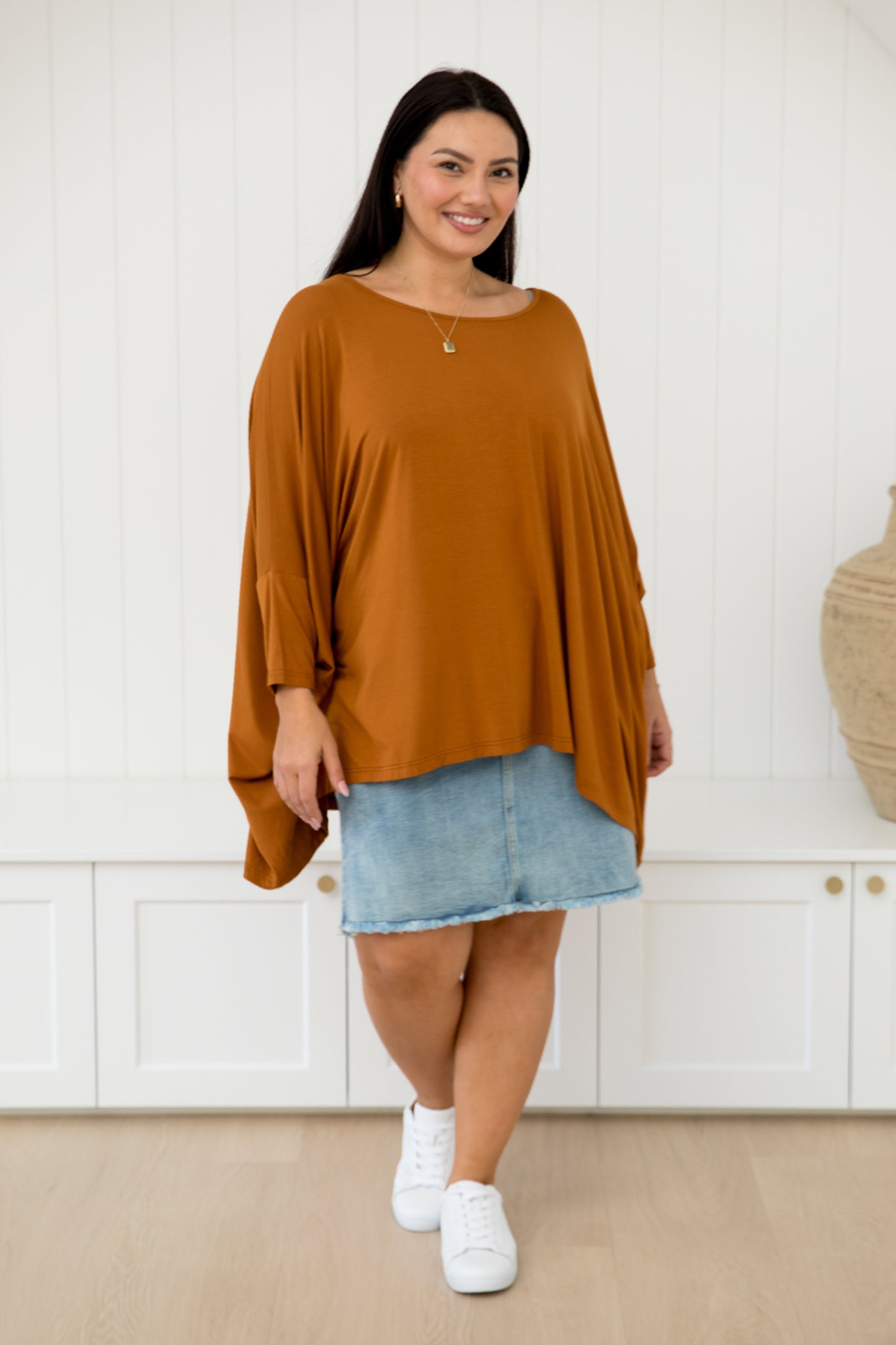 Long Sleeve Essential Top | Butterscotch