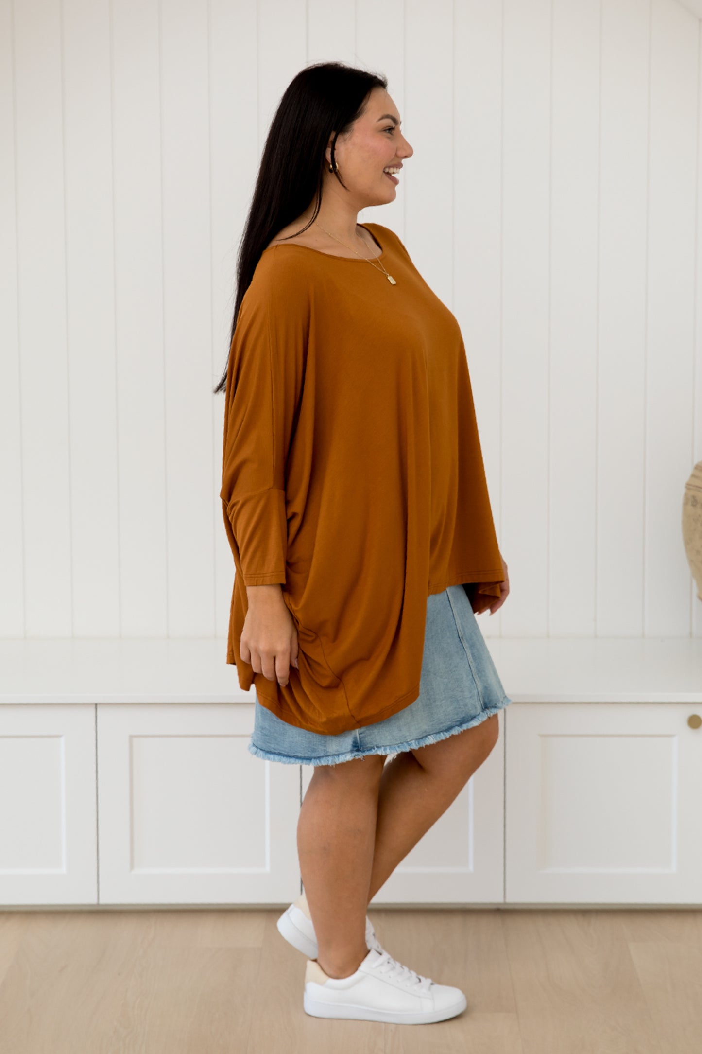 Long Sleeve Essential Top | Butterscotch