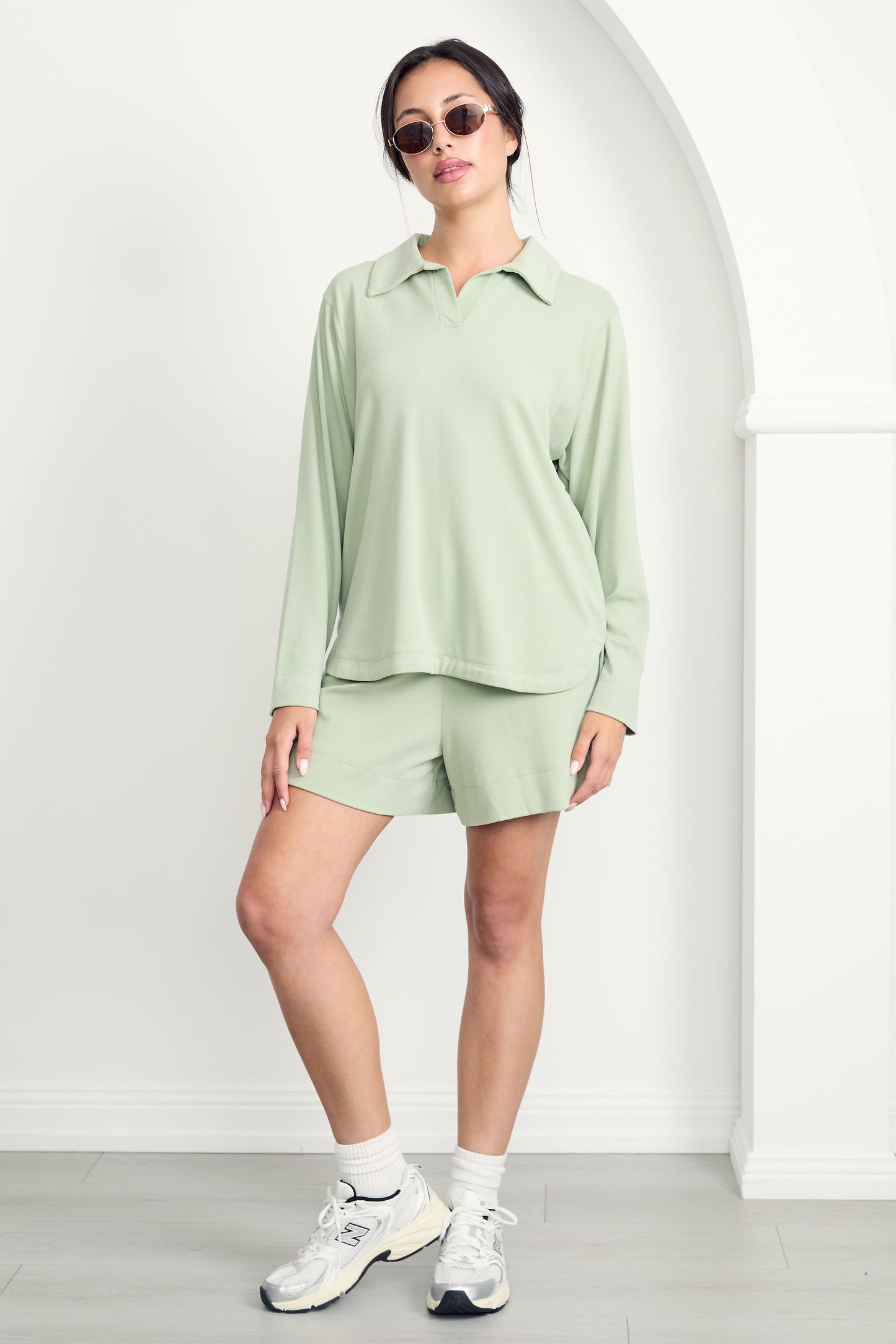 EVERYDAY Lounge Classic Length Shorts | Sage