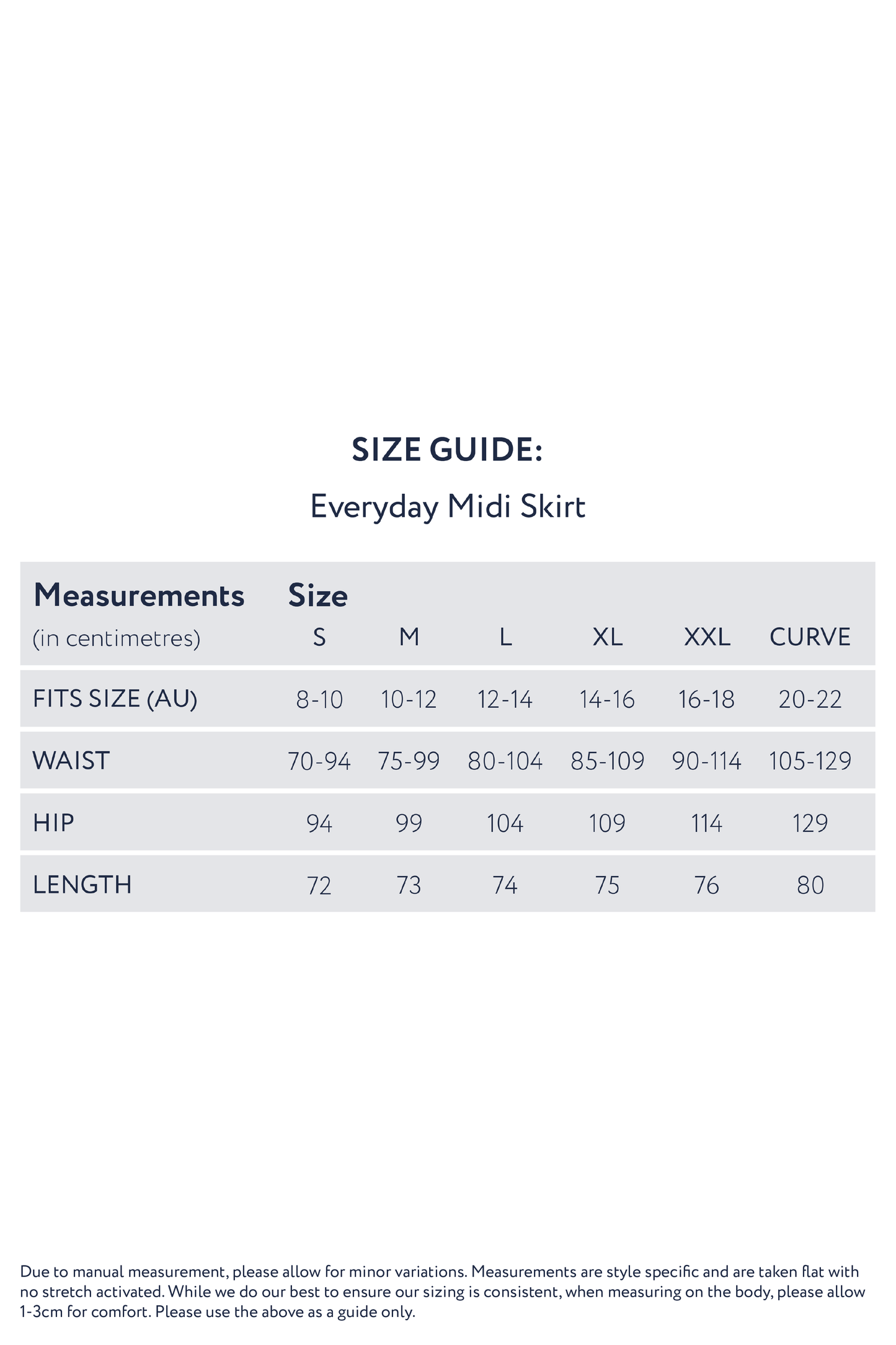 FINAL SALE Everyday Midi Skirt in Khaki