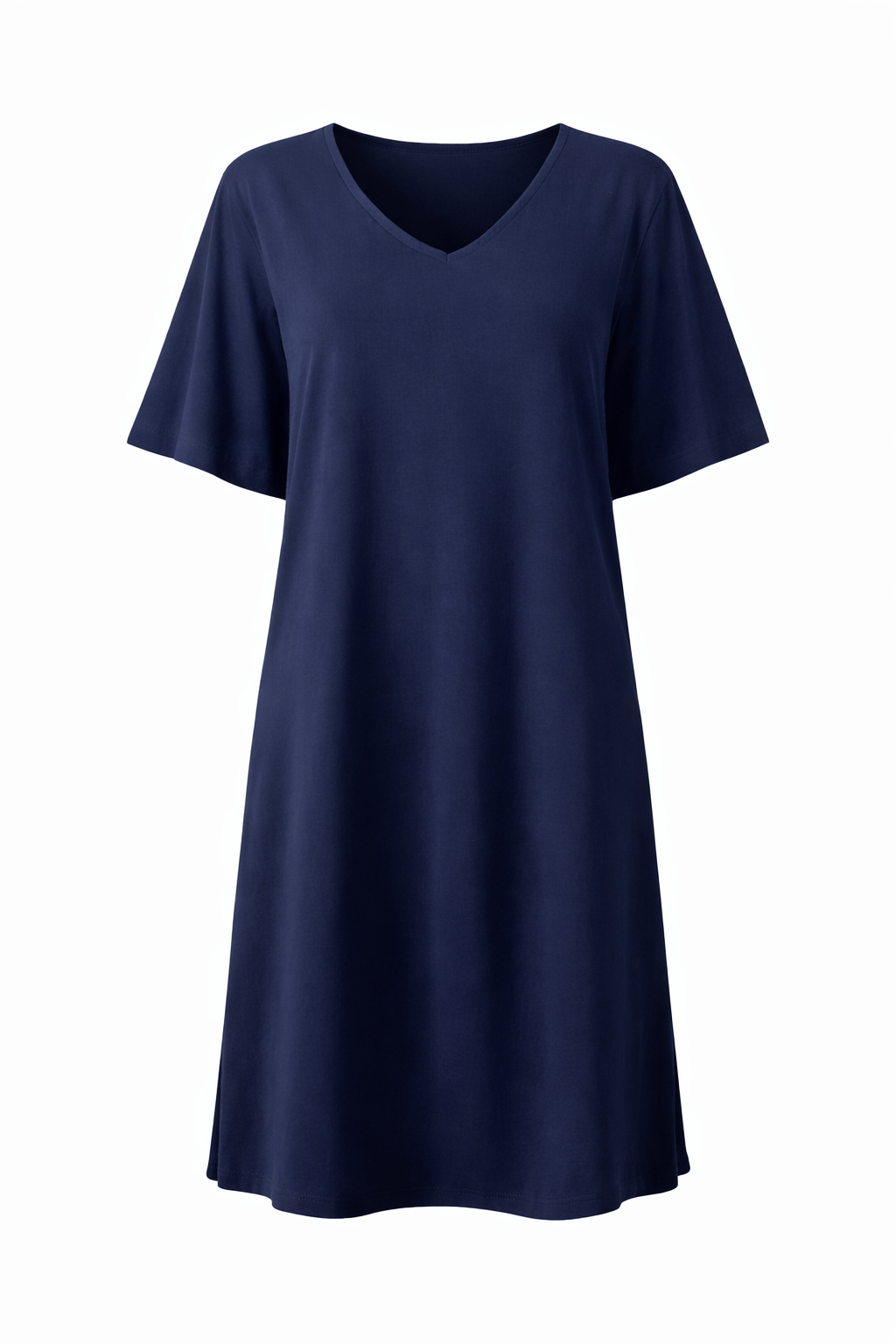 FATE Bamboo Short Sleeve Midi Dress | Navy