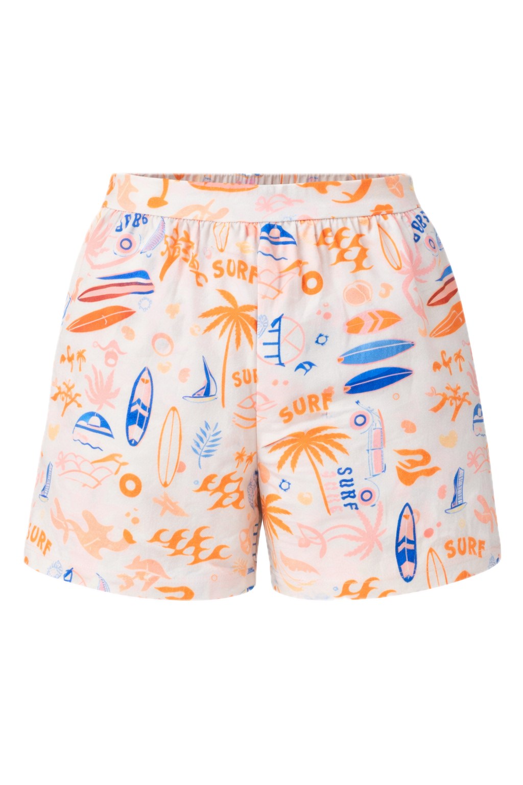 FLORENCE Rayon Classic Length Shorts | Surf's Up | FINAL SALE