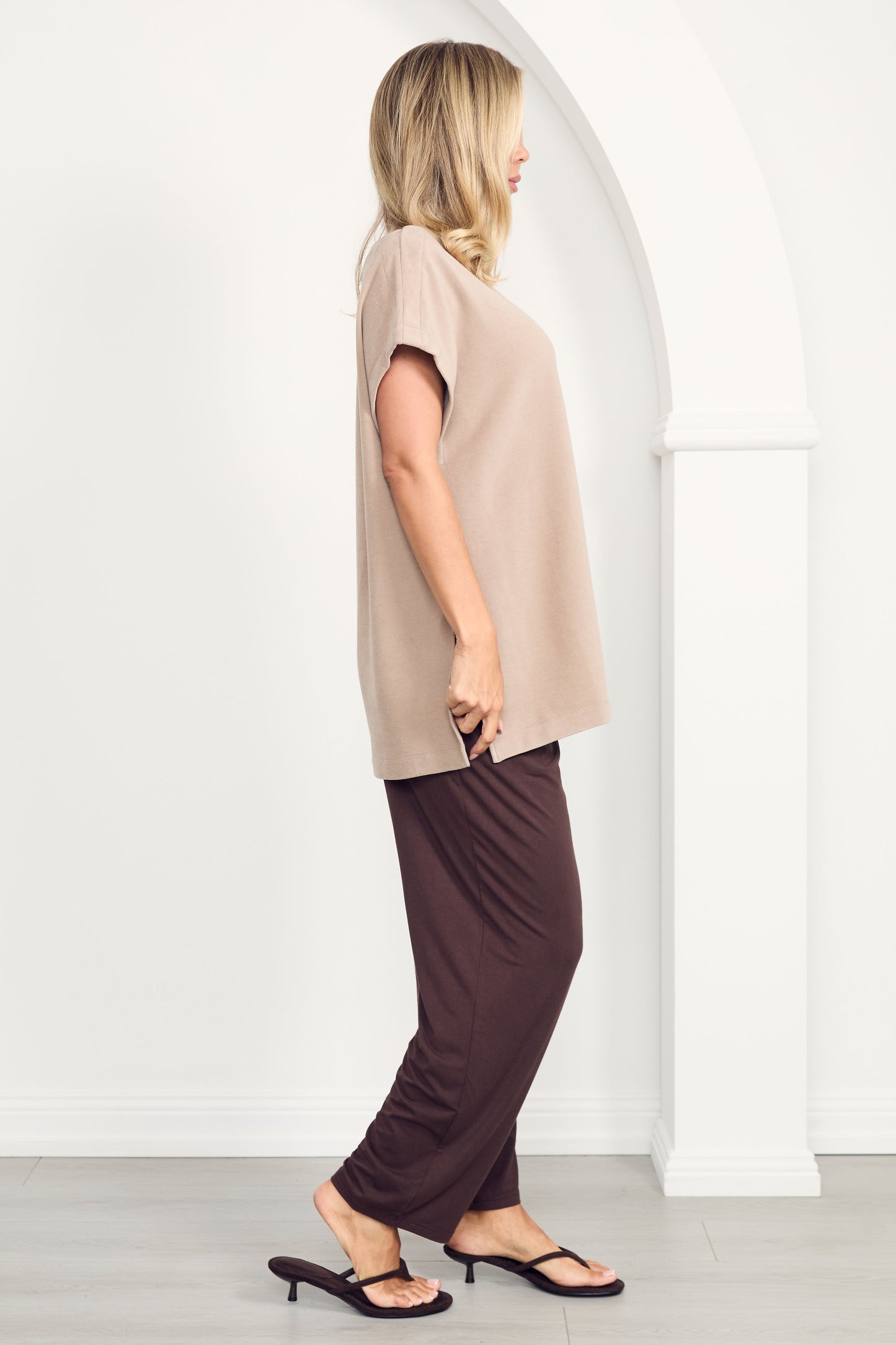 FRANKIE Bamboo Cropped Pant | Chocolate