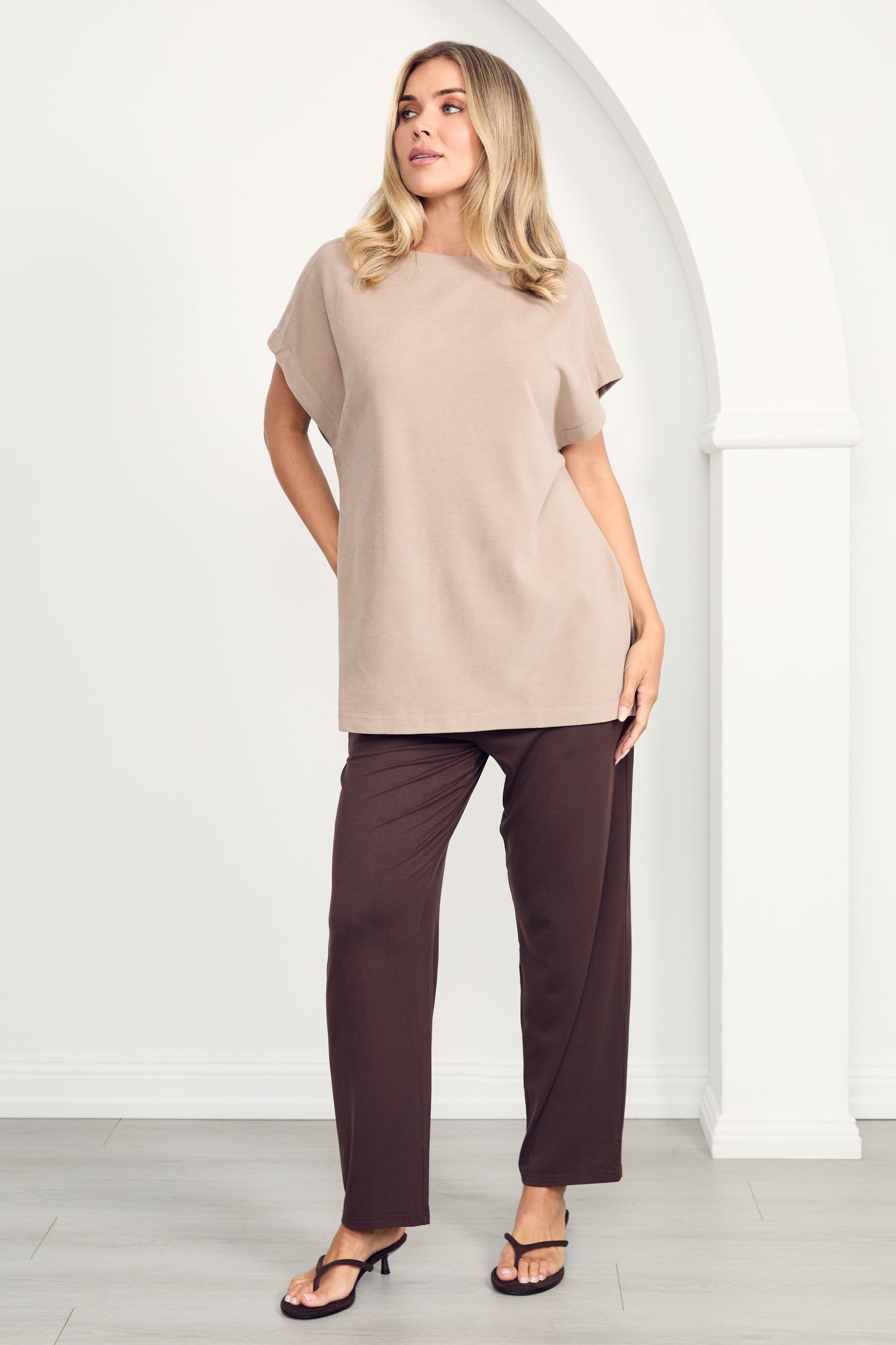 FRANKIE Bamboo Cropped Pant | Chocolate