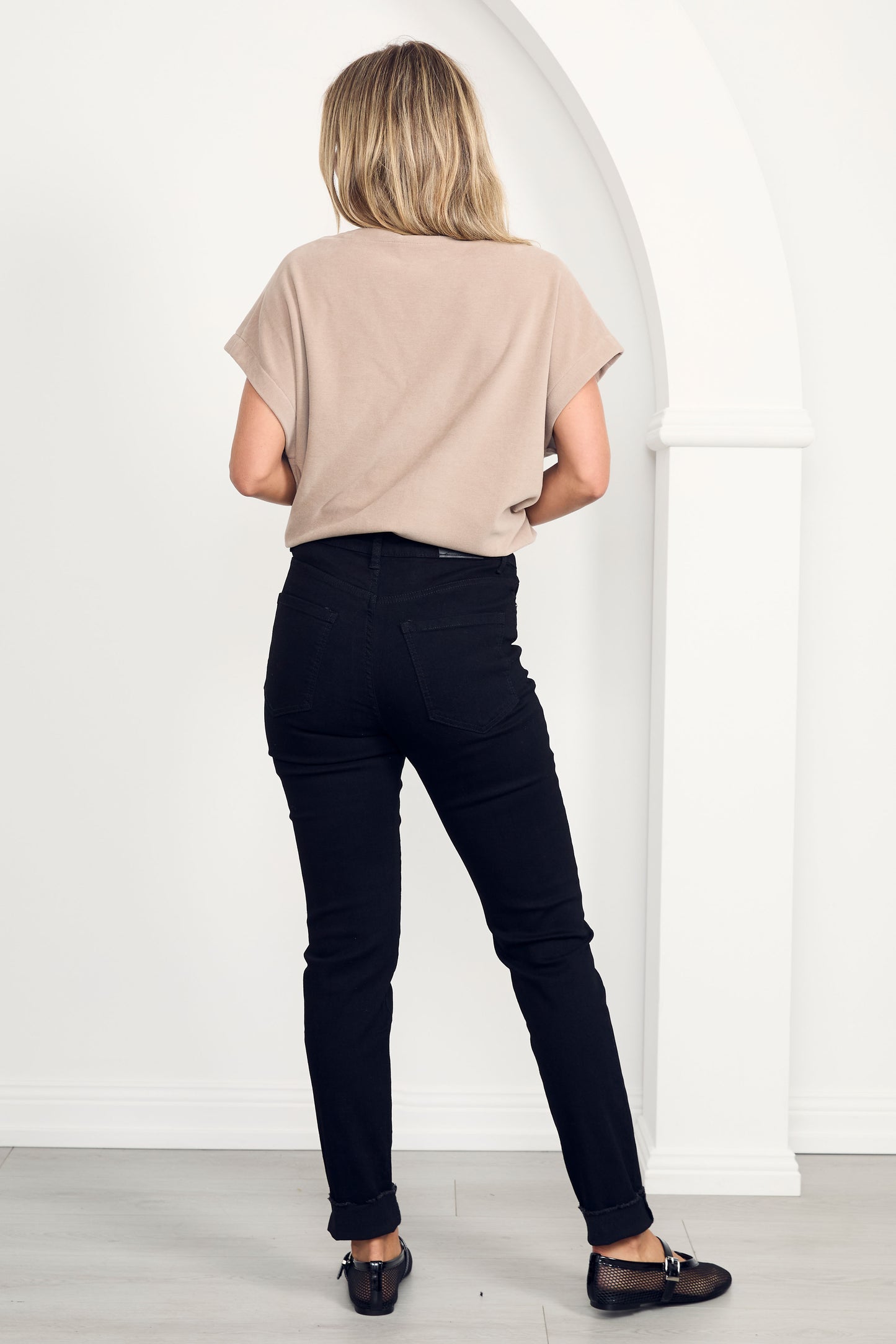 FRAY Stretch Denim Slim Fit Jean | Black