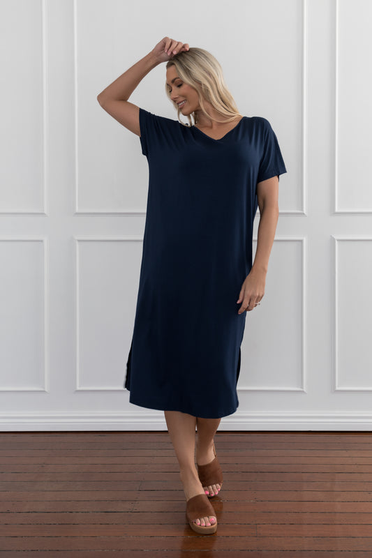 Plus-Sized Navy Dresses | PQ Collection | Fate Dress