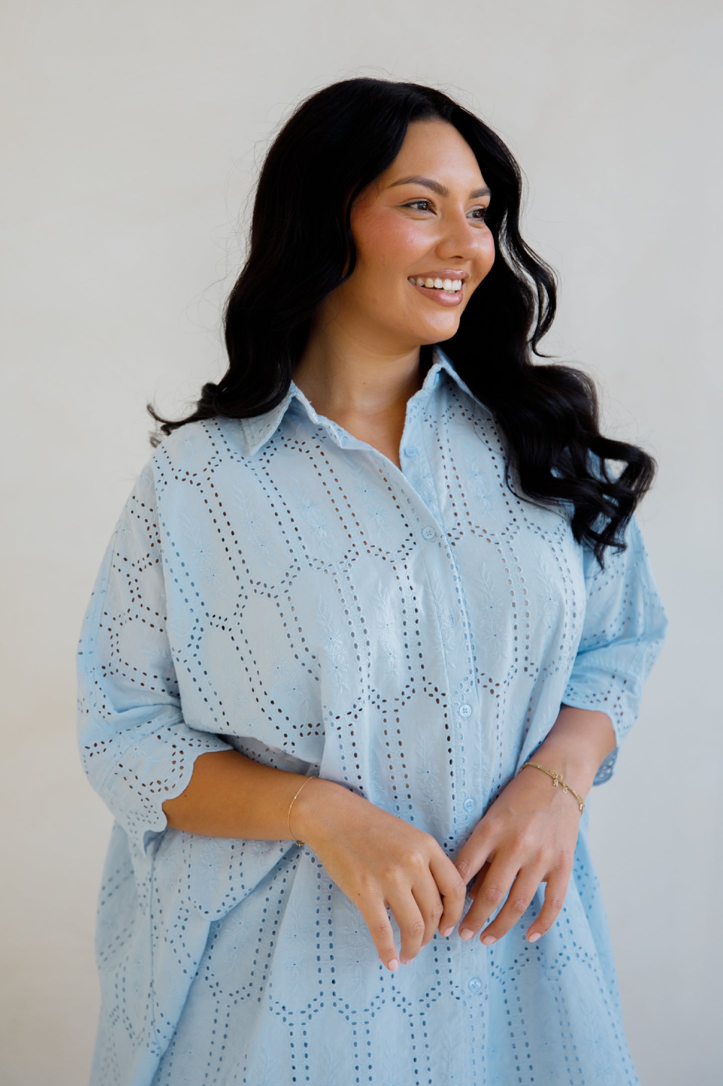 Fleur Shirt | Powder Blue