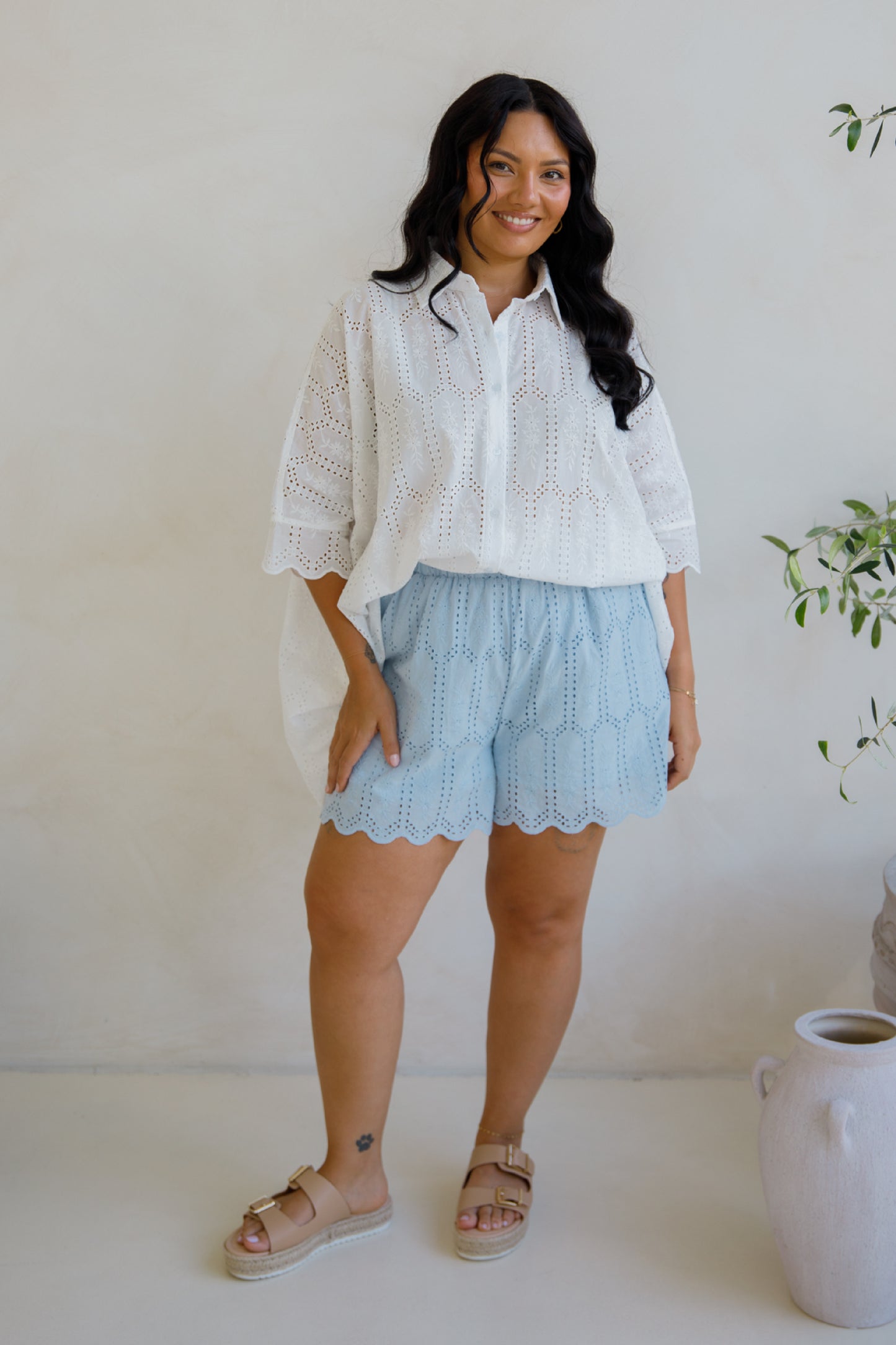 Fleur Shorts | Powder Blue | FINAL SALE