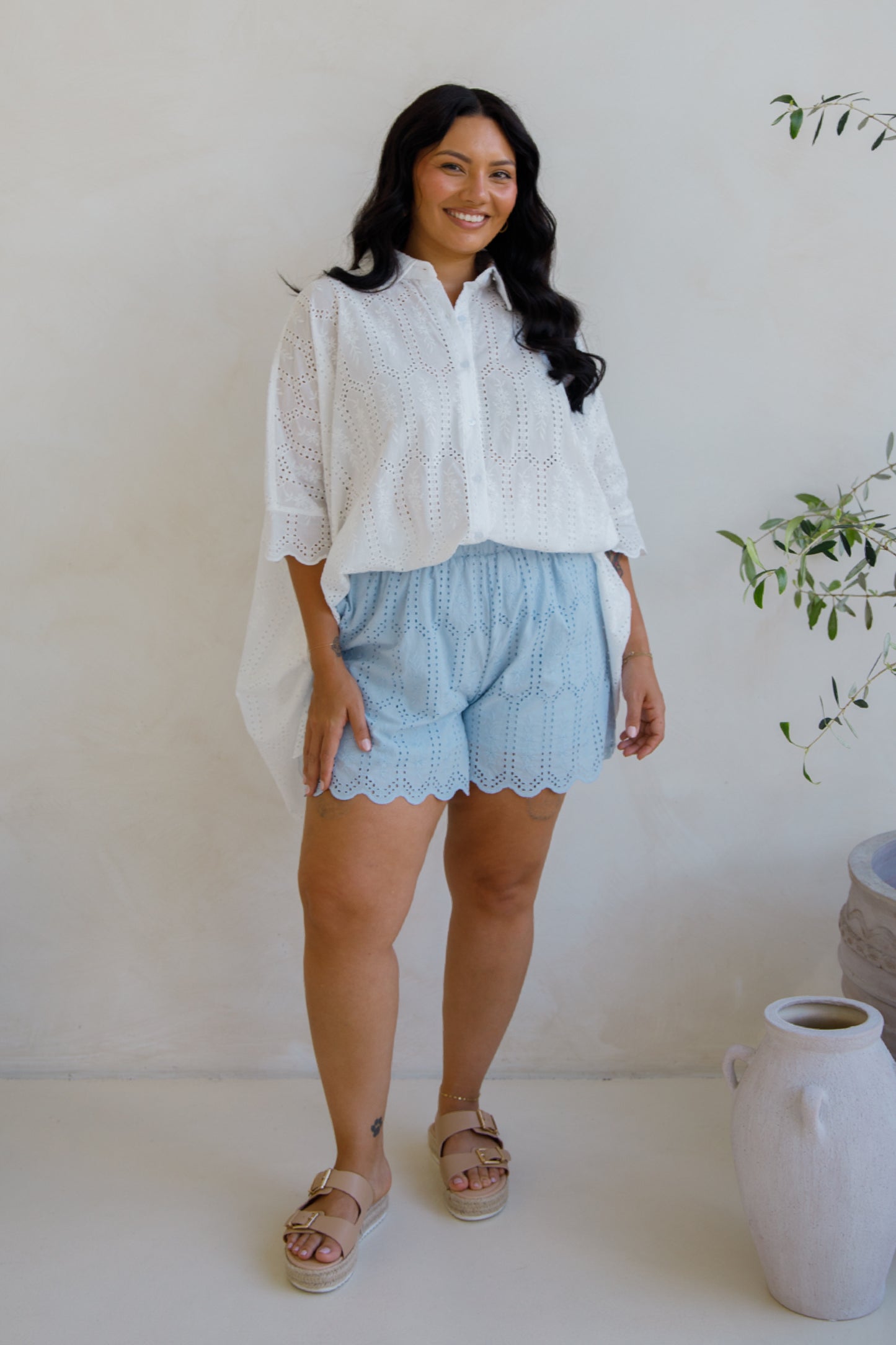 Fleur Shorts | Powder Blue | FINAL SALE