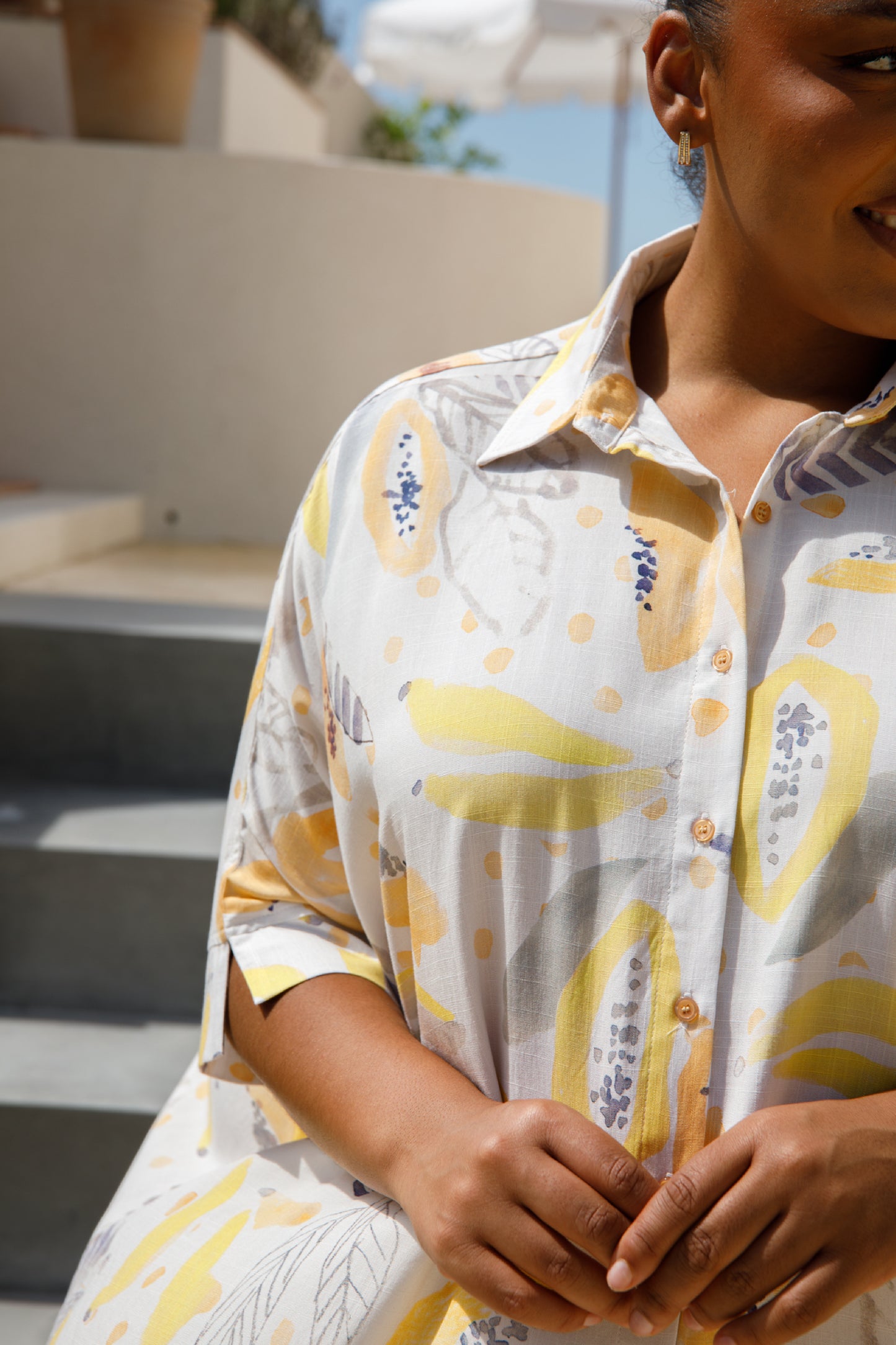 Florence Shirt | White Fruit Punch | FINAL SALE