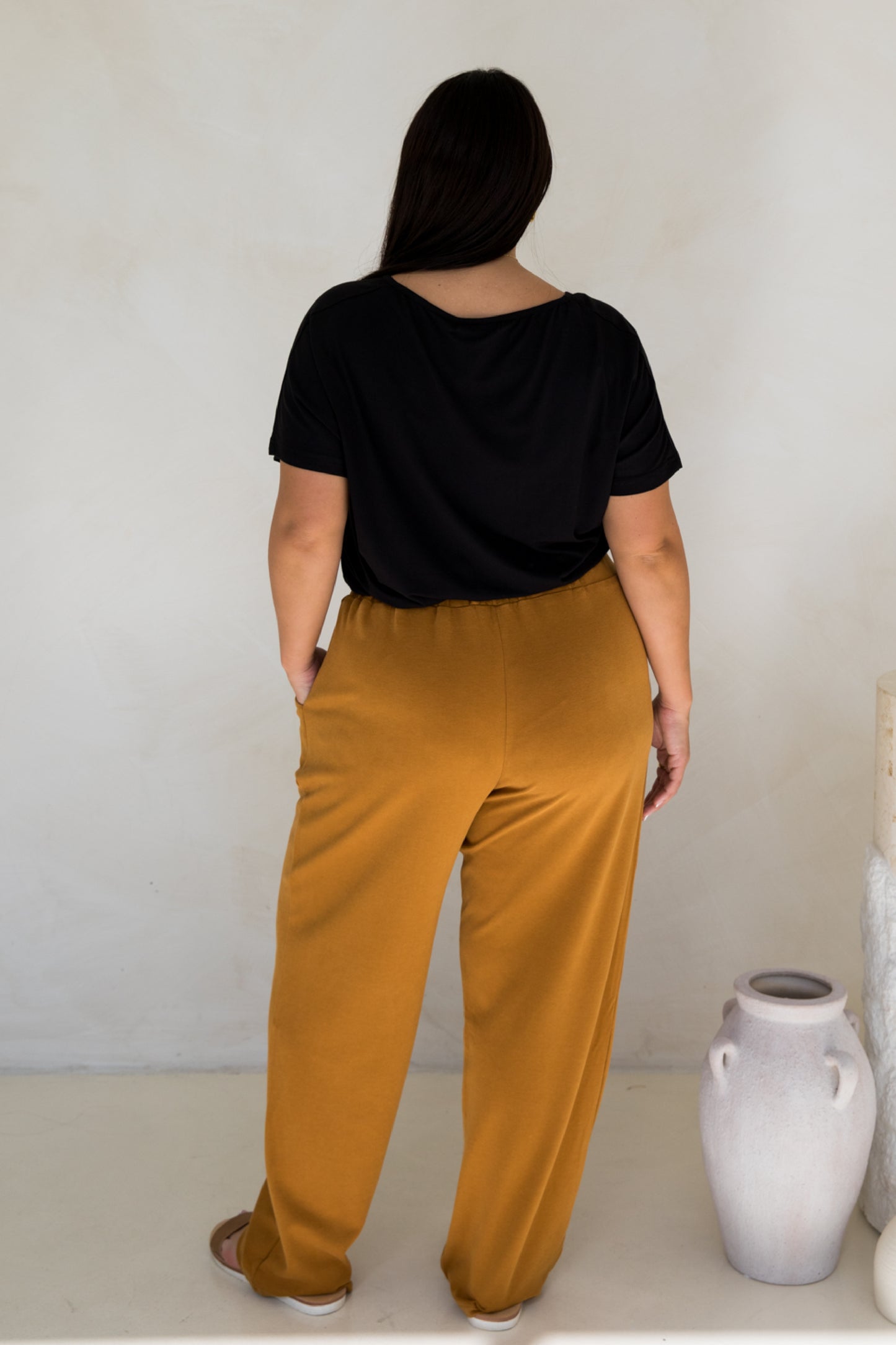 Frankie Lounge Pant | Toffee | FINAL SALE