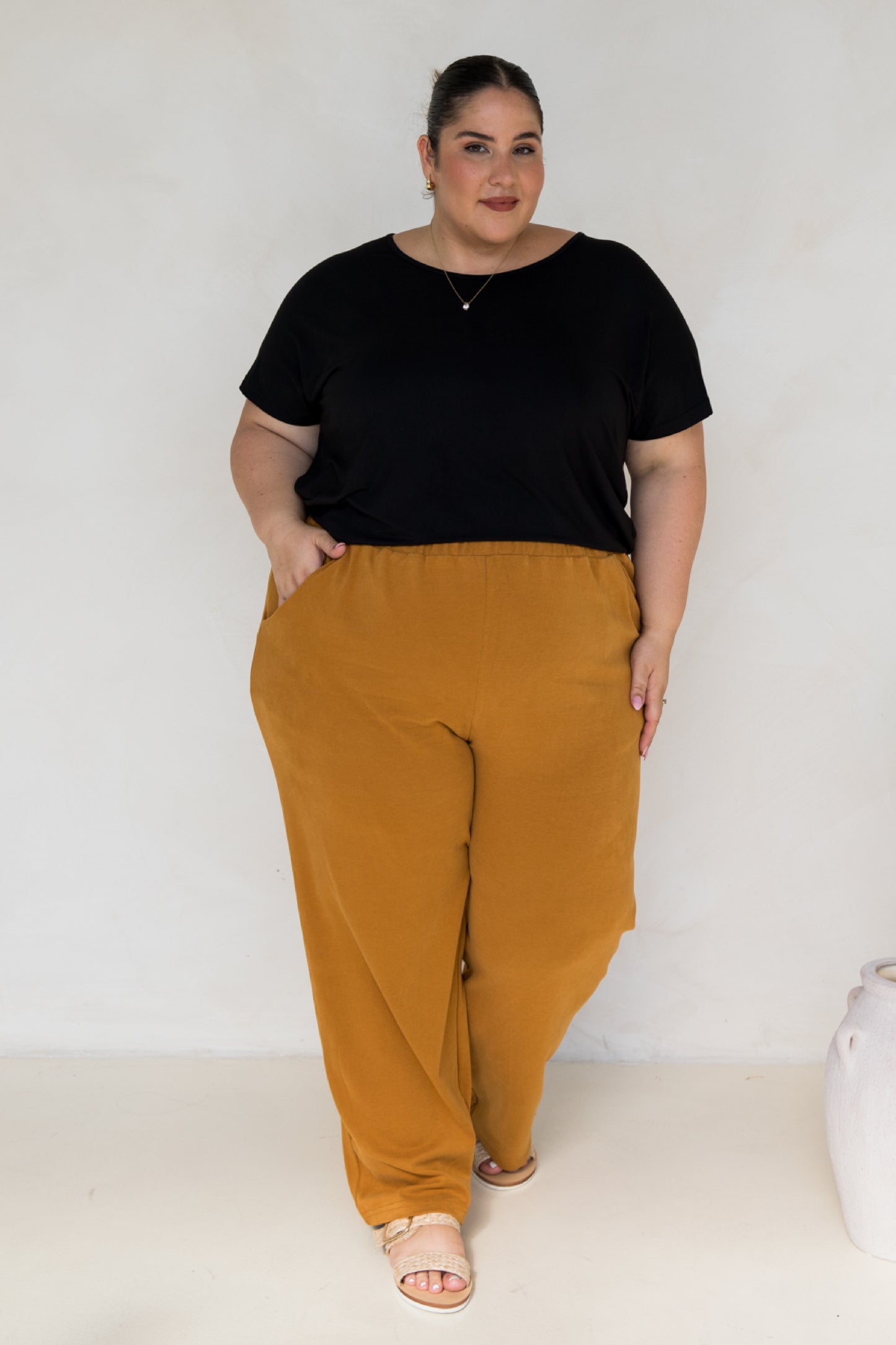 Frankie Lounge Pant | Toffee | FINAL SALE