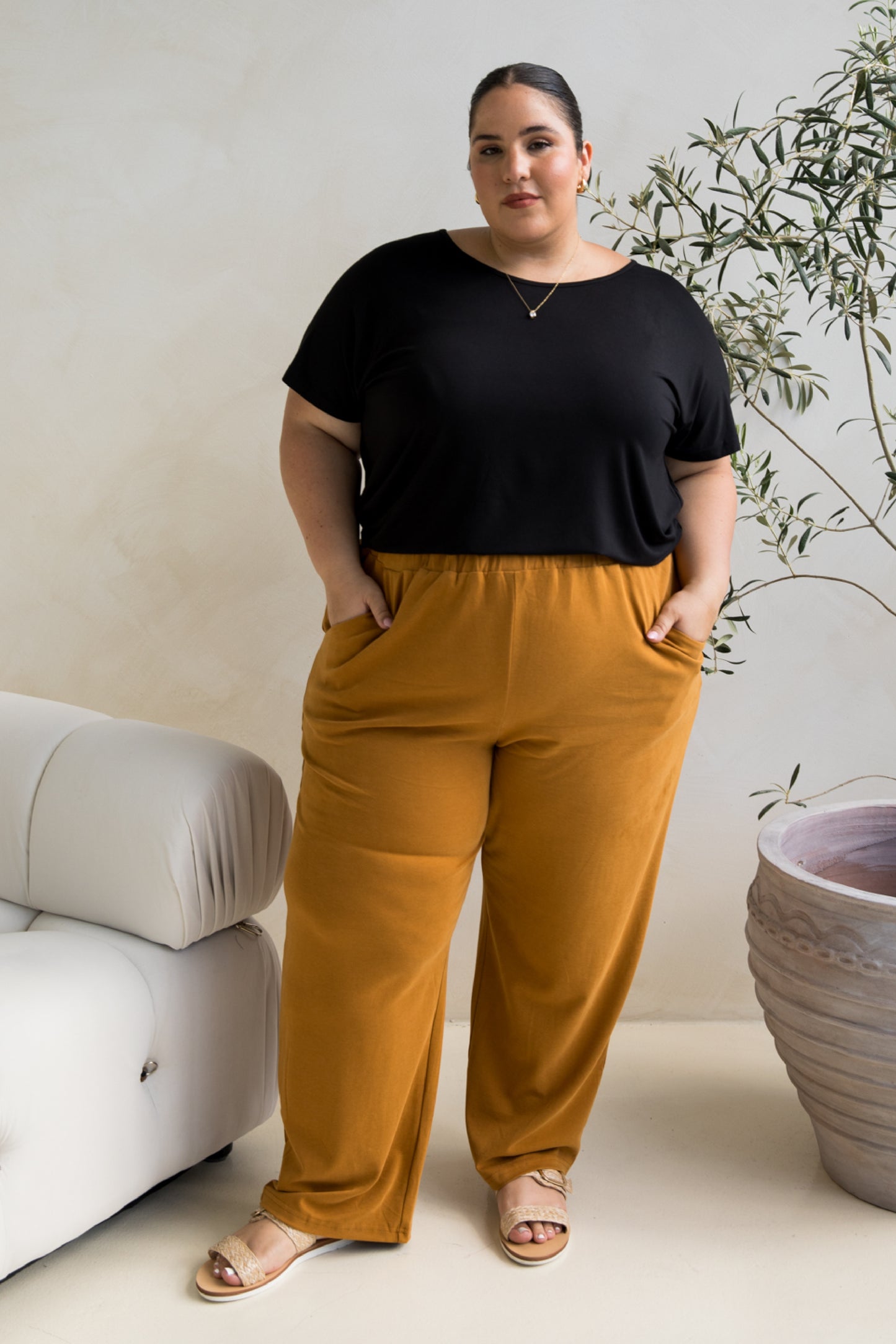 Frankie Lounge Pant | Toffee | FINAL SALE