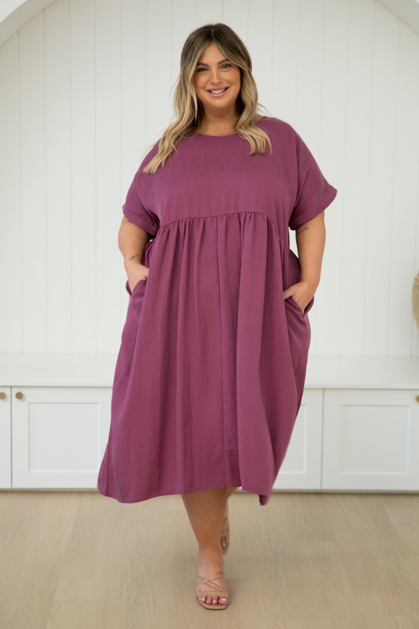 Frolic Dress in Rosewood