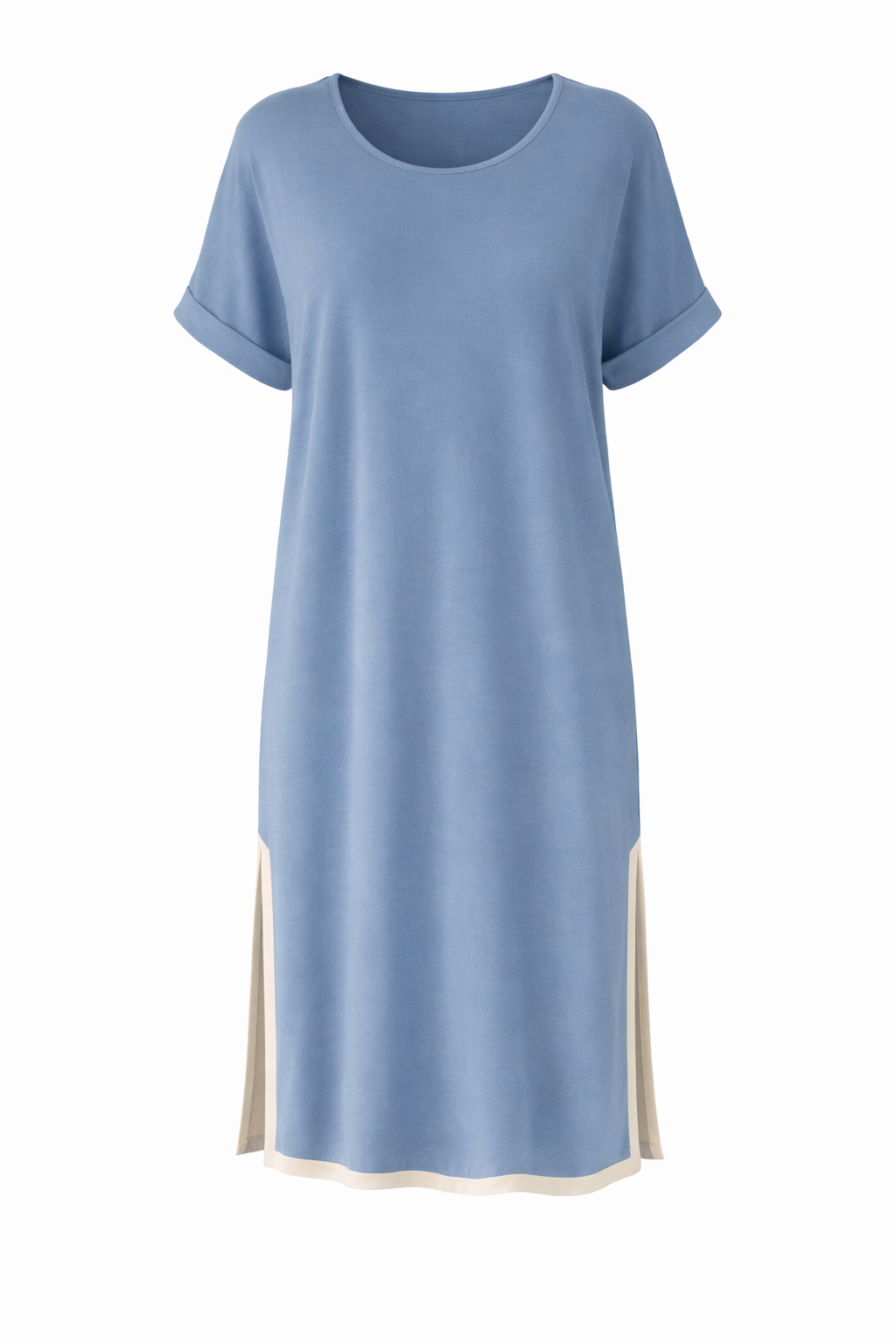 GIGI Lounge Short Sleeve Classic/Midi Dress | Dusk