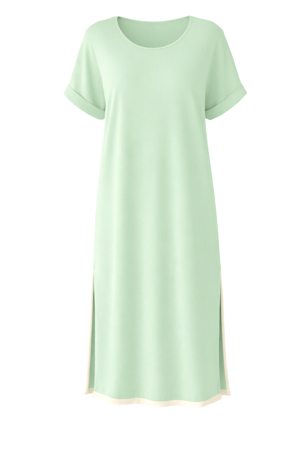 GIGI Lounge Short Sleeve Classic/Midi Dress | Sage