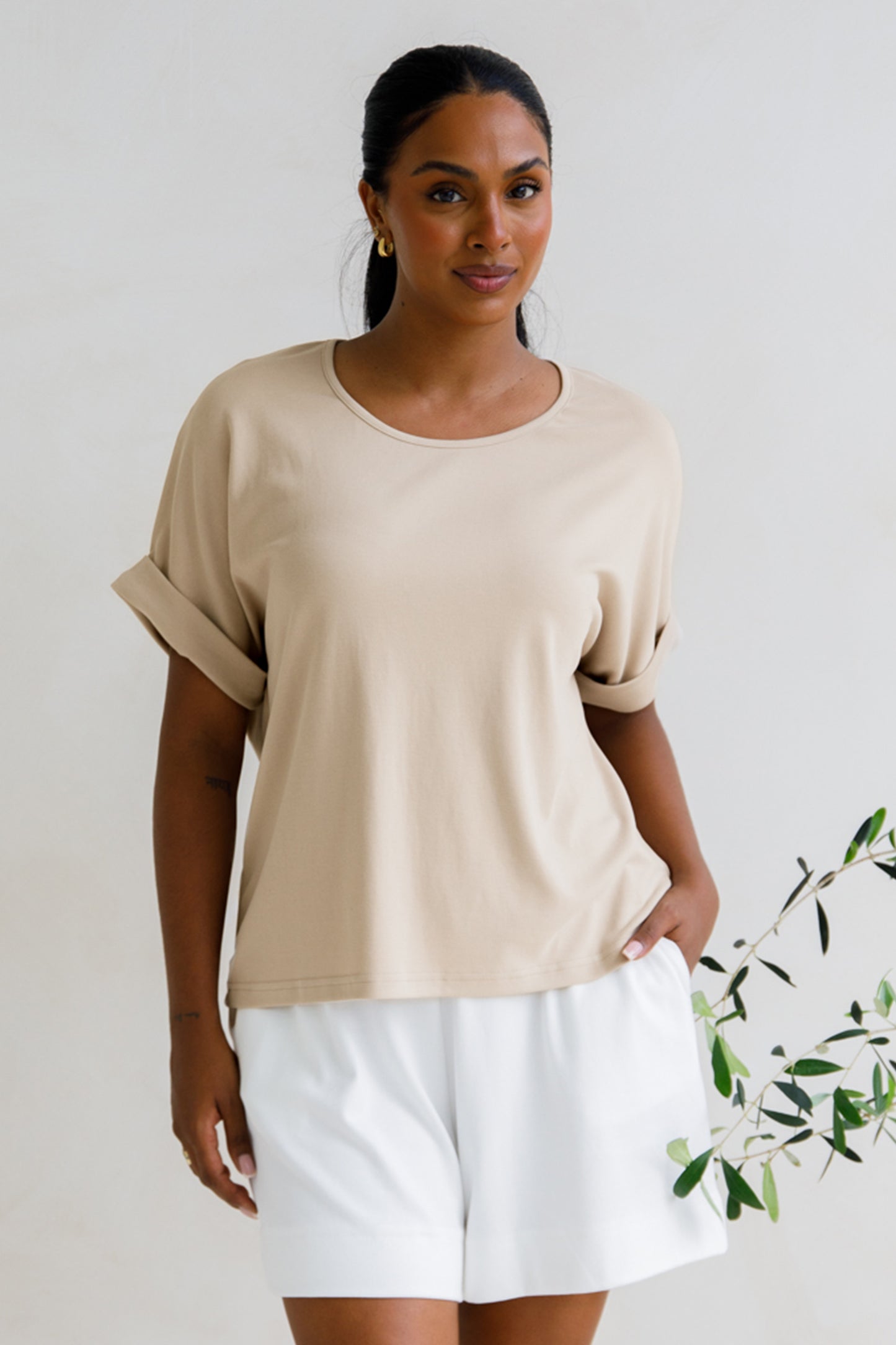 Gigi Lounge Top | Portobello Beige