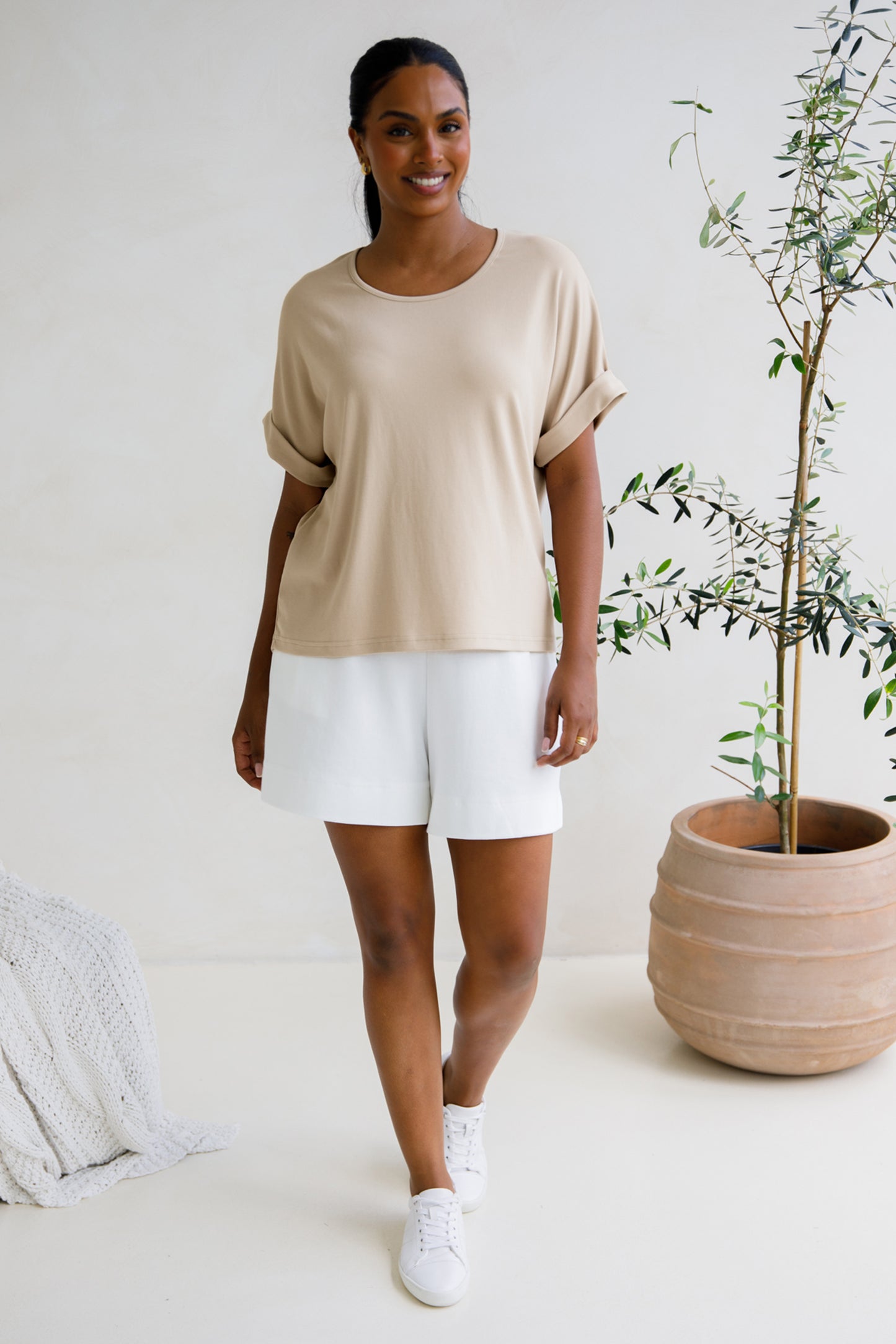 Gigi Lounge Top | Portobello Beige