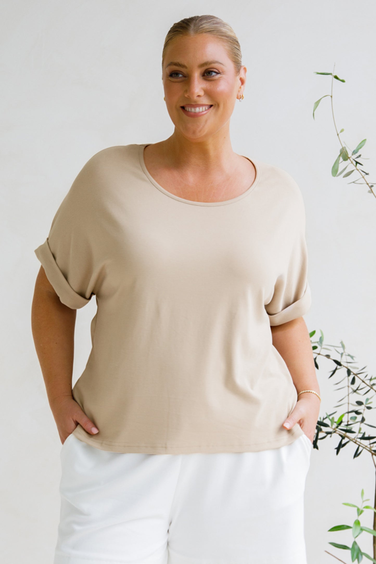 Gigi Lounge Top | Portobello Beige