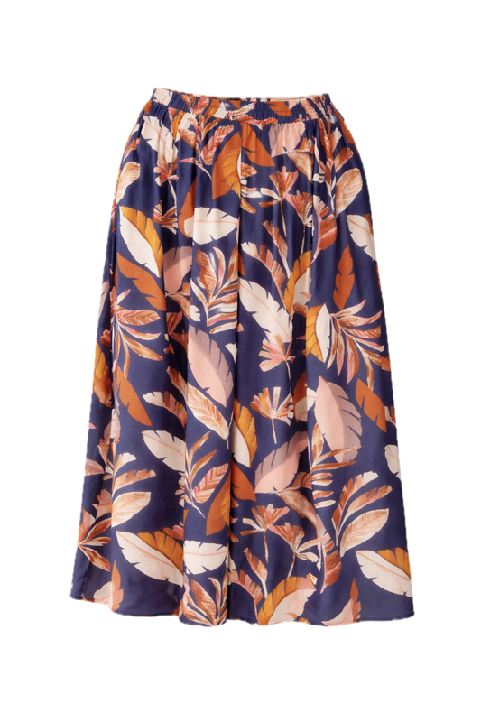 HARLEY Rayon Midi Skirt | Dark Palmetto | FINAL SALE