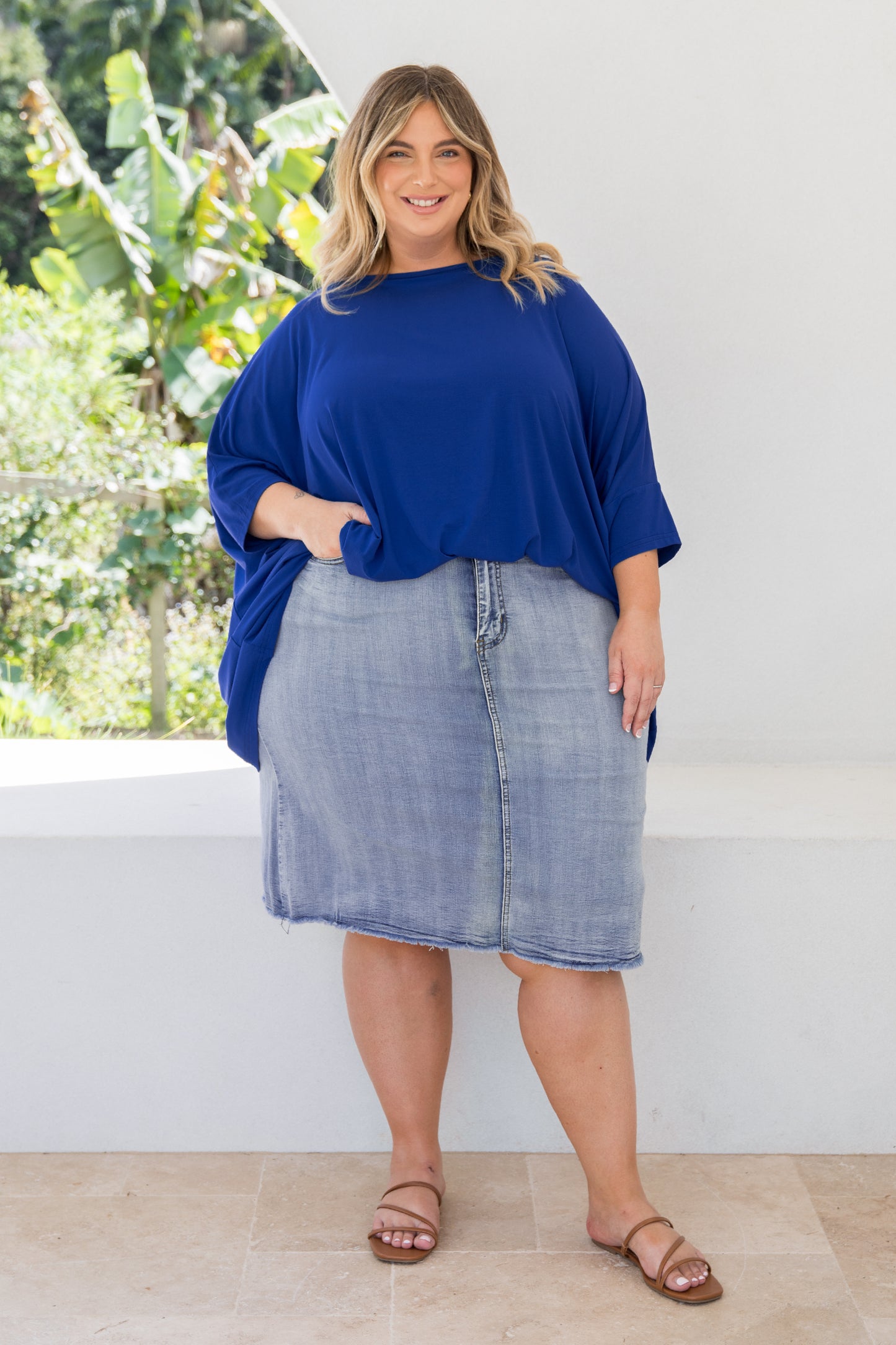 Harper Top | Baltic Blue