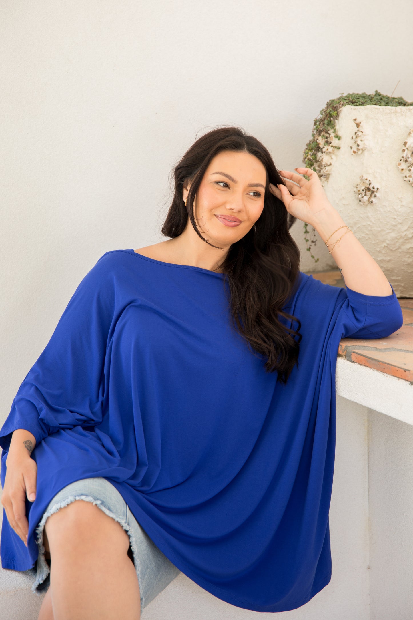 Harper Top | Baltic Blue