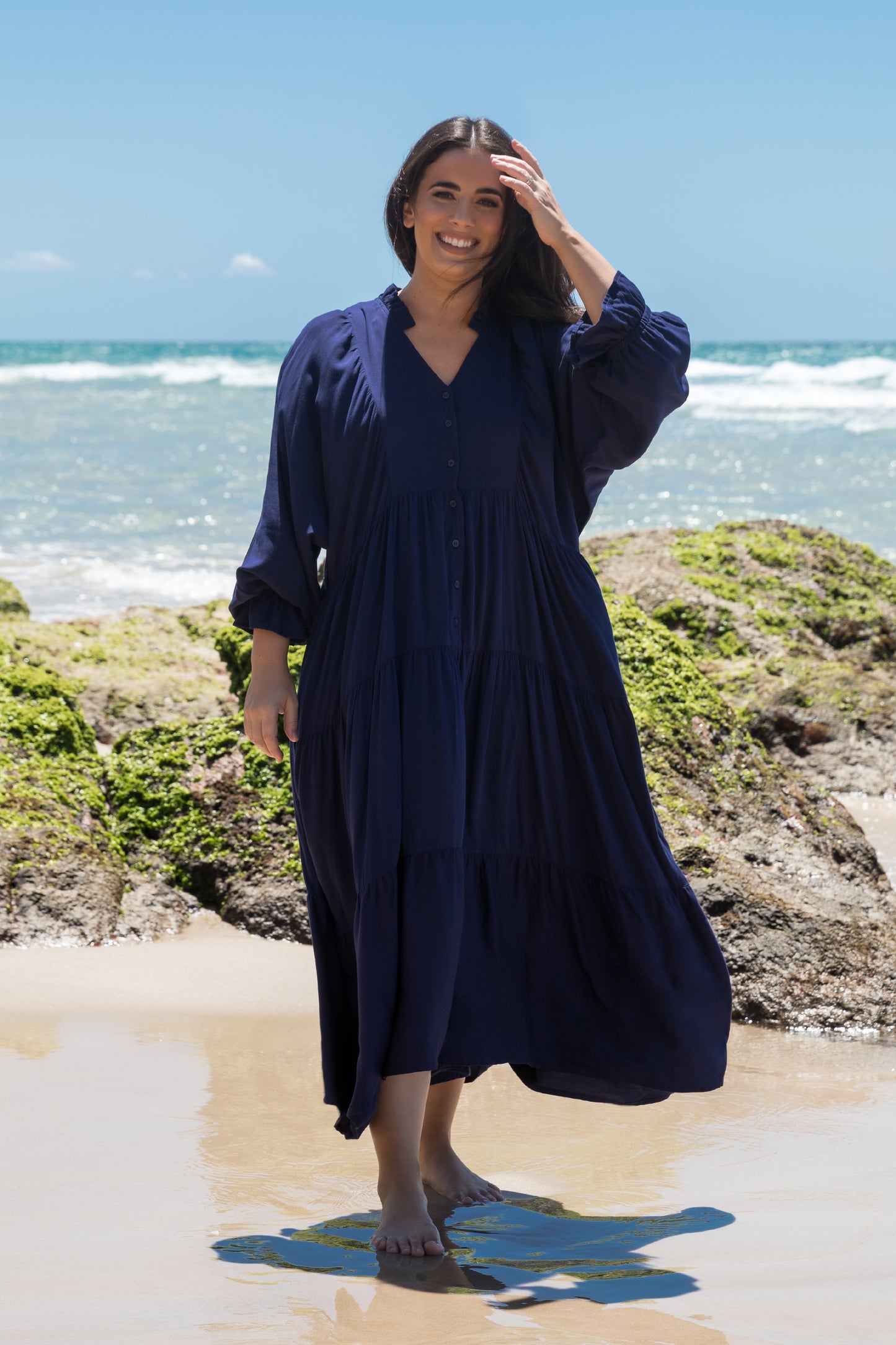 Harvest Maxi Dress | Navy | FINAL SALE