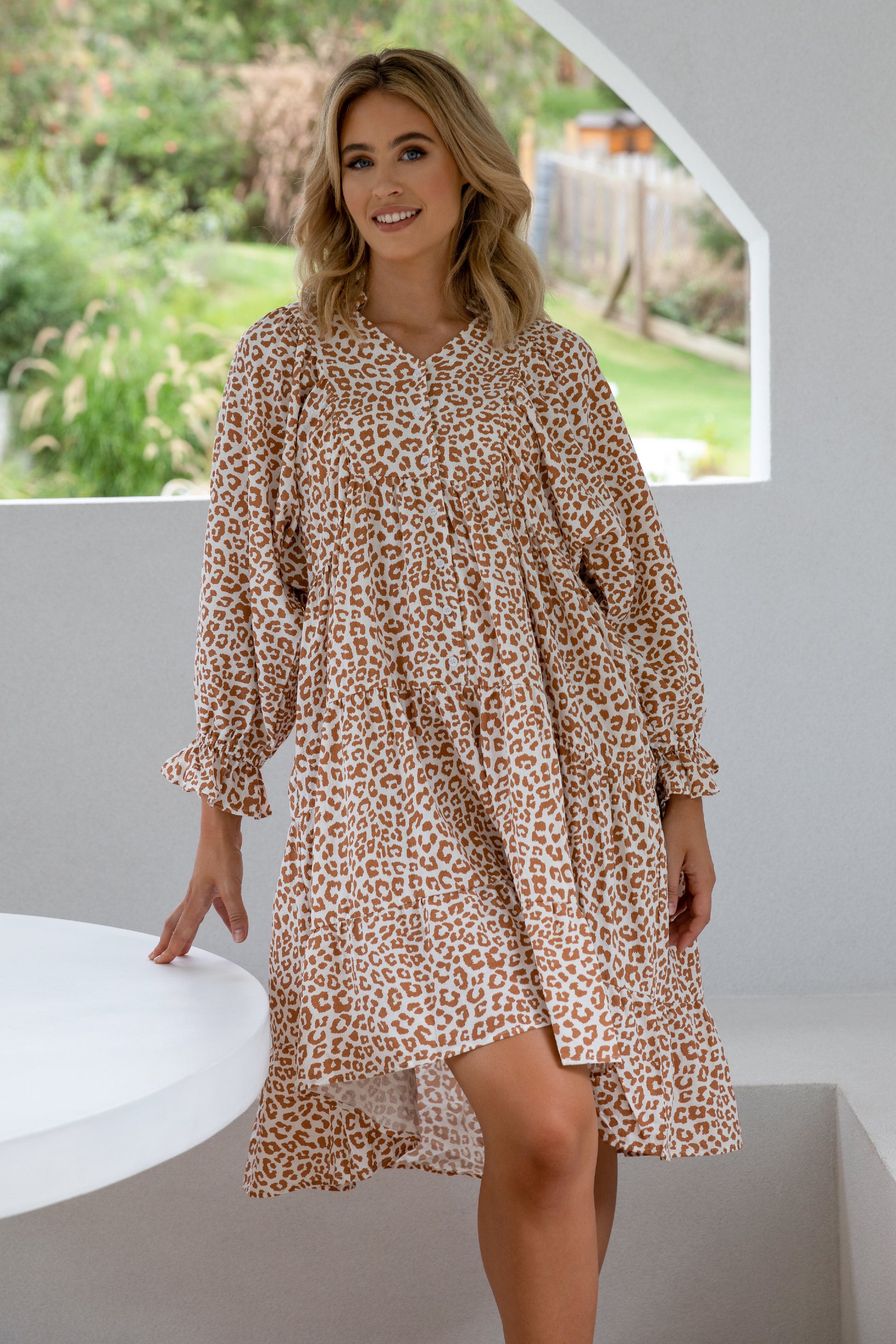 Plus-Sized Leopard Print Dresses | PQ Collection | Harvest Midi Cyprus
