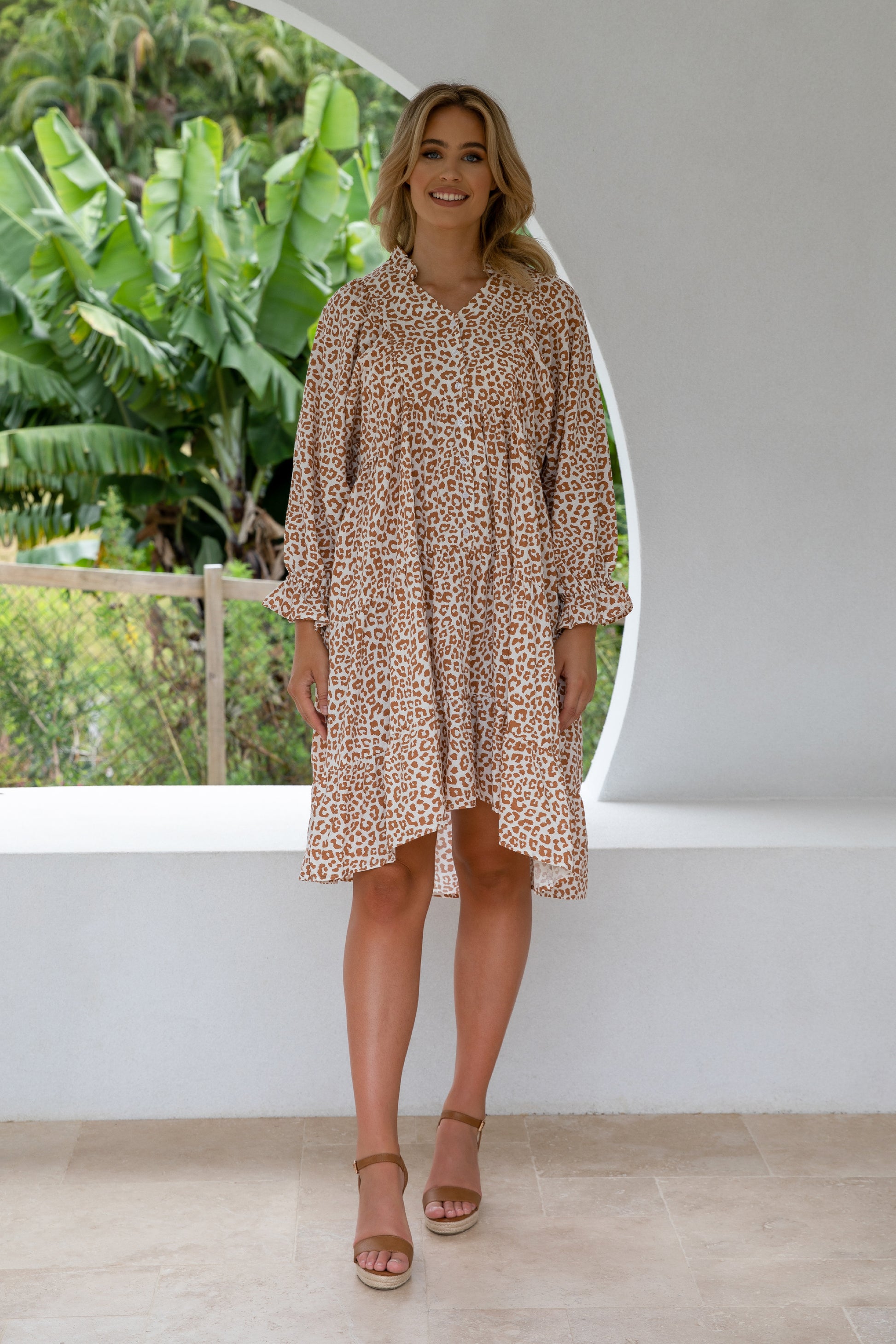 Plus-Sized Leopard Print Dresses | PQ Collection | Harvest Midi Cyprus