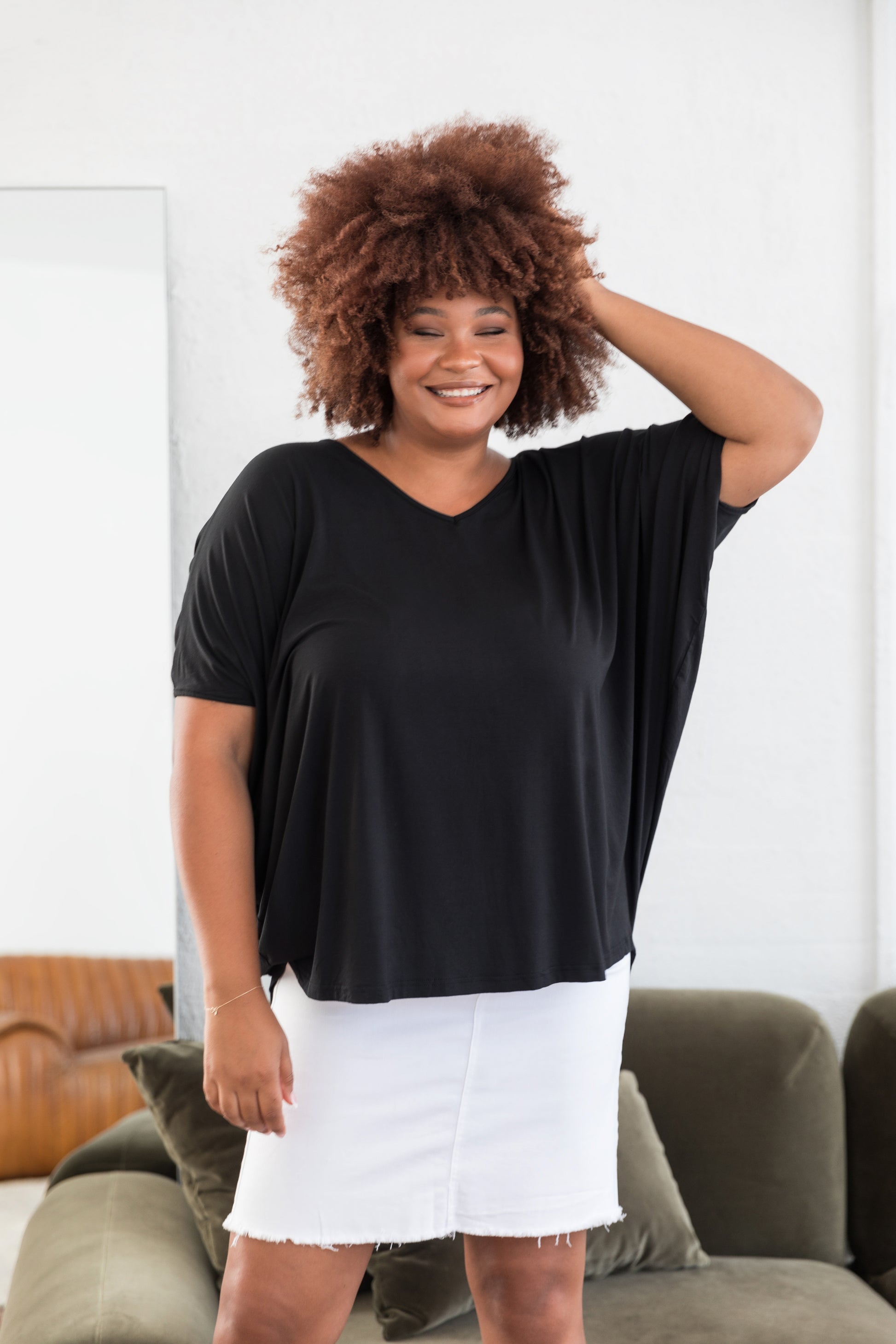 Plus-Sized Black Tops| PQ Collection | Hi Low Miracle Top