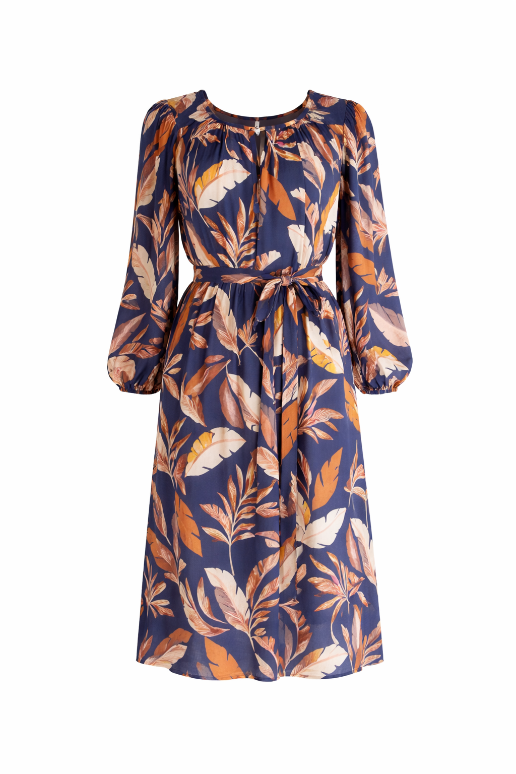 JADE Rayon Long Sleeve Classic/Mid Dress | Dark Palmetto | FINAL SALE