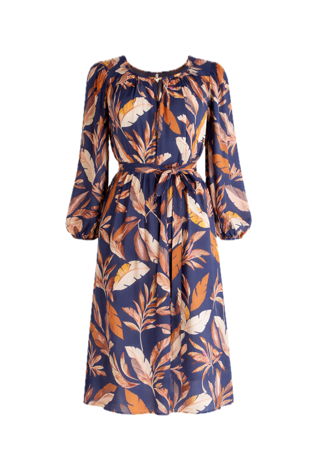 JADE Rayon Long Sleeve Classic/Mid Dress | Dark Palmetto | FINAL SALE