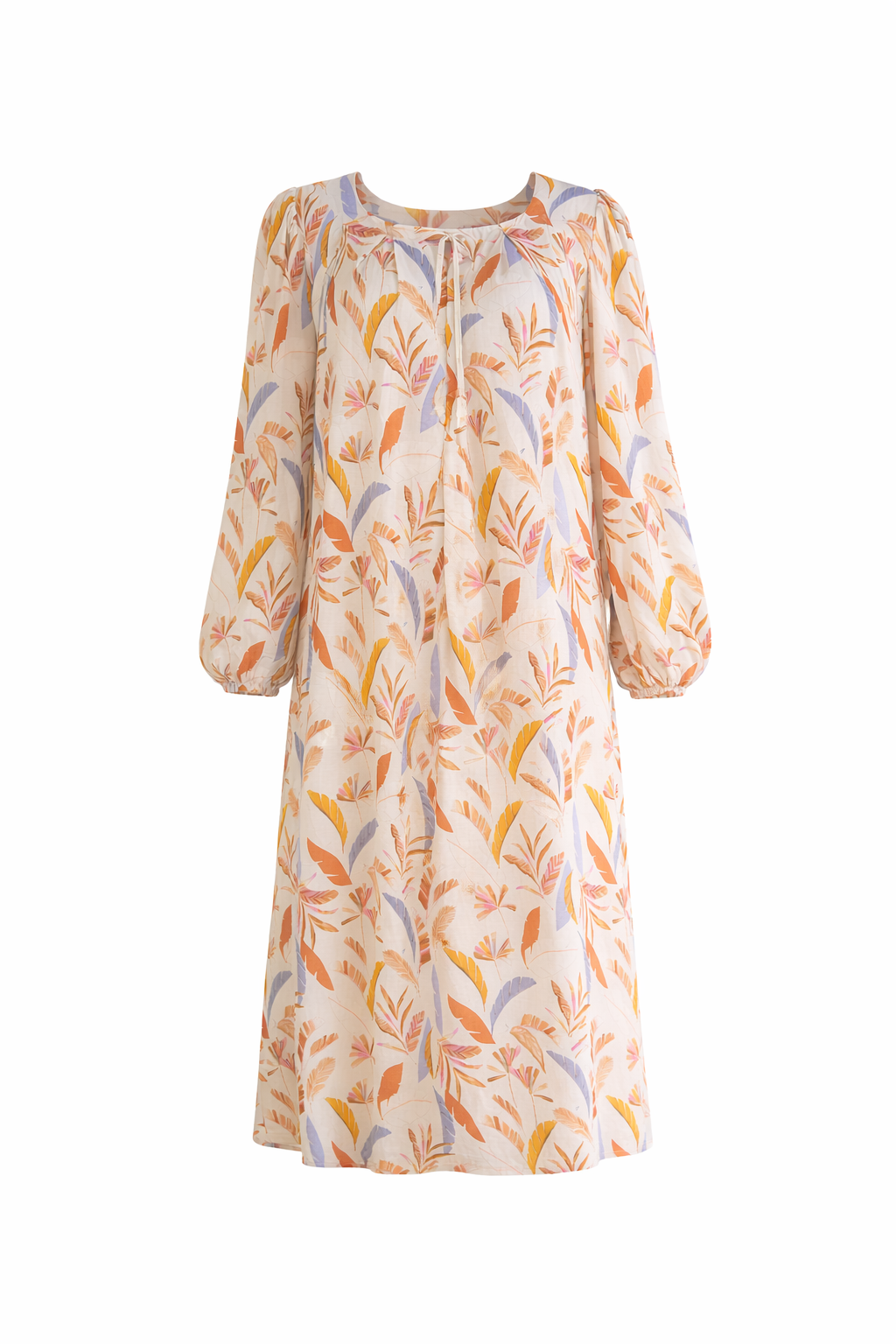 JADE Rayon Long Sleeve Classic/Mid Dress | Light Palmetto | FINAL SALE