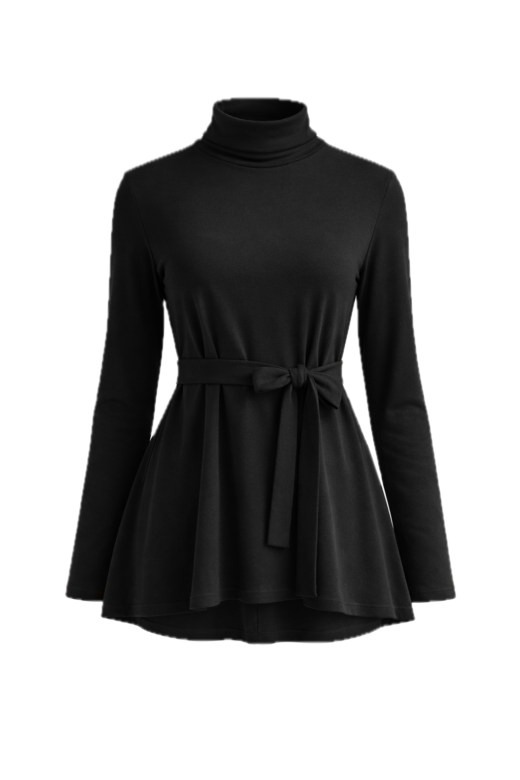 JAZMINE Lounge Longsleeve Classic Length Top | Black