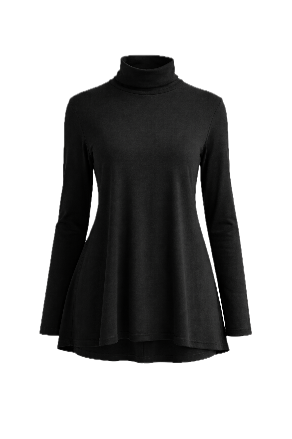 JAZMINE Lounge Longsleeve Classic Length Top | Black