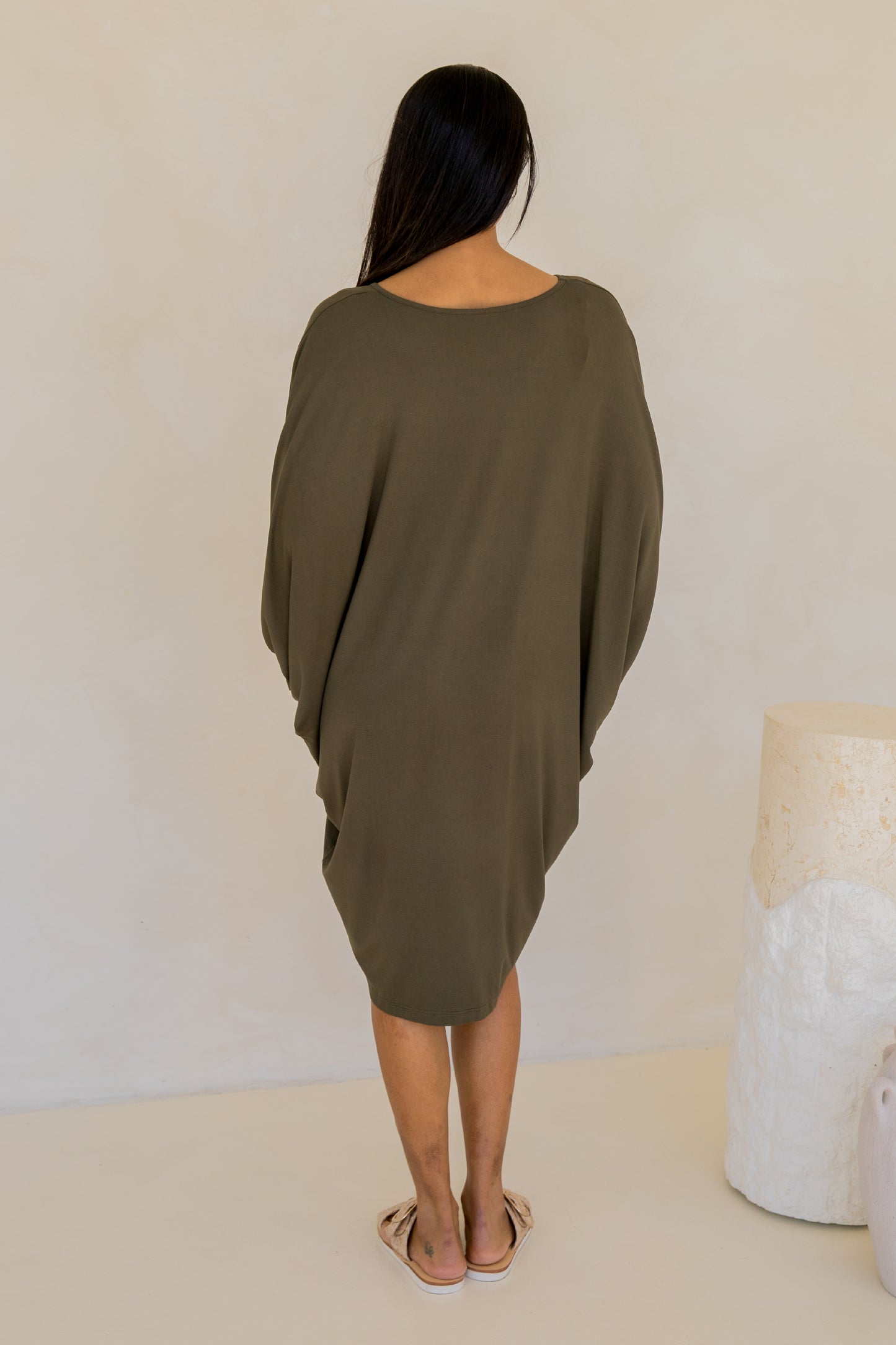 Long Sleeve Miracle Dress | Moss Green