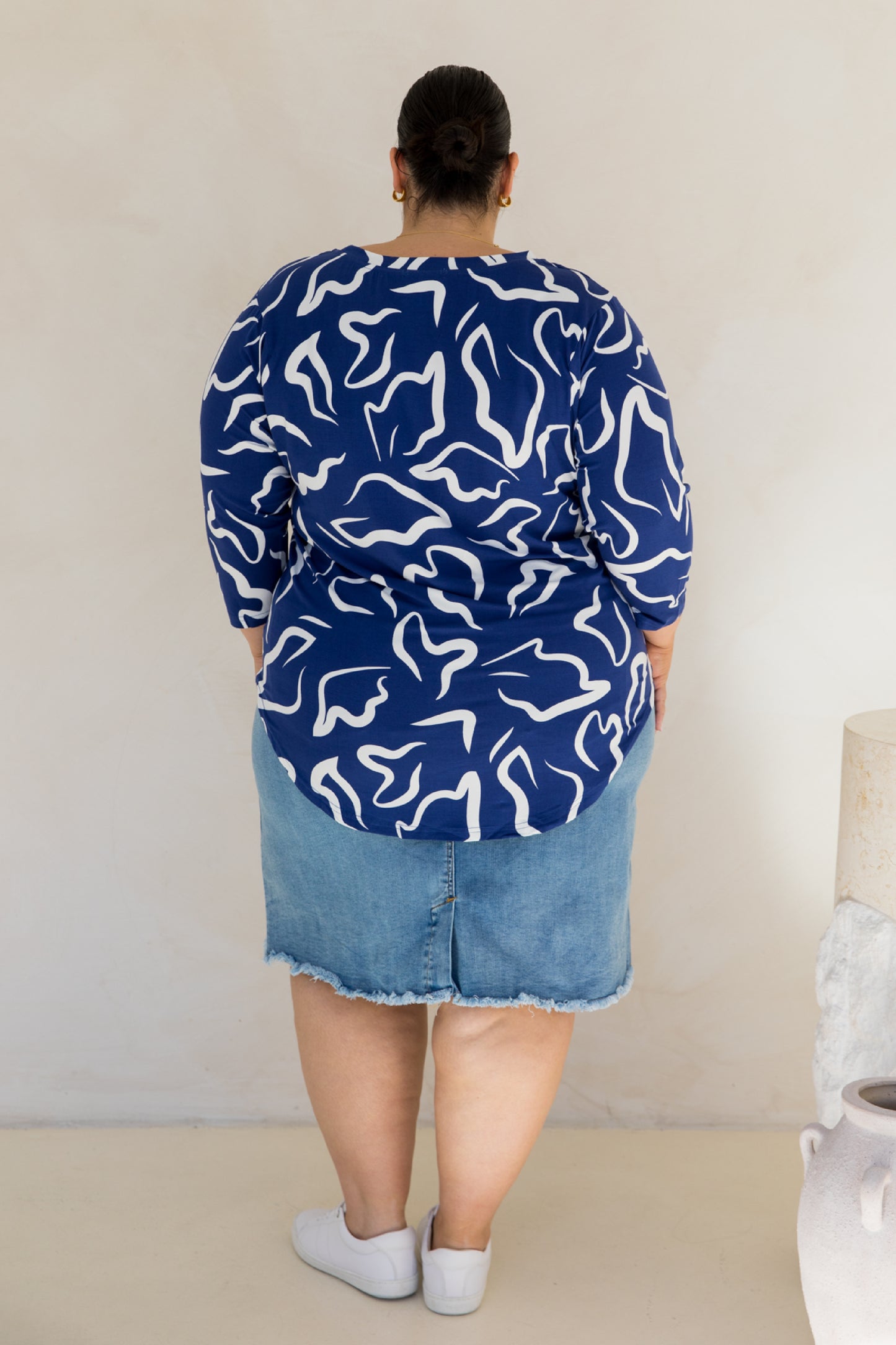 Long Sleeve Hi Low Kiana Top | Seaport