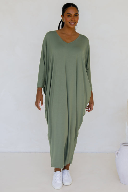 Long Sleeve Maxi Miracle Dress | Fern