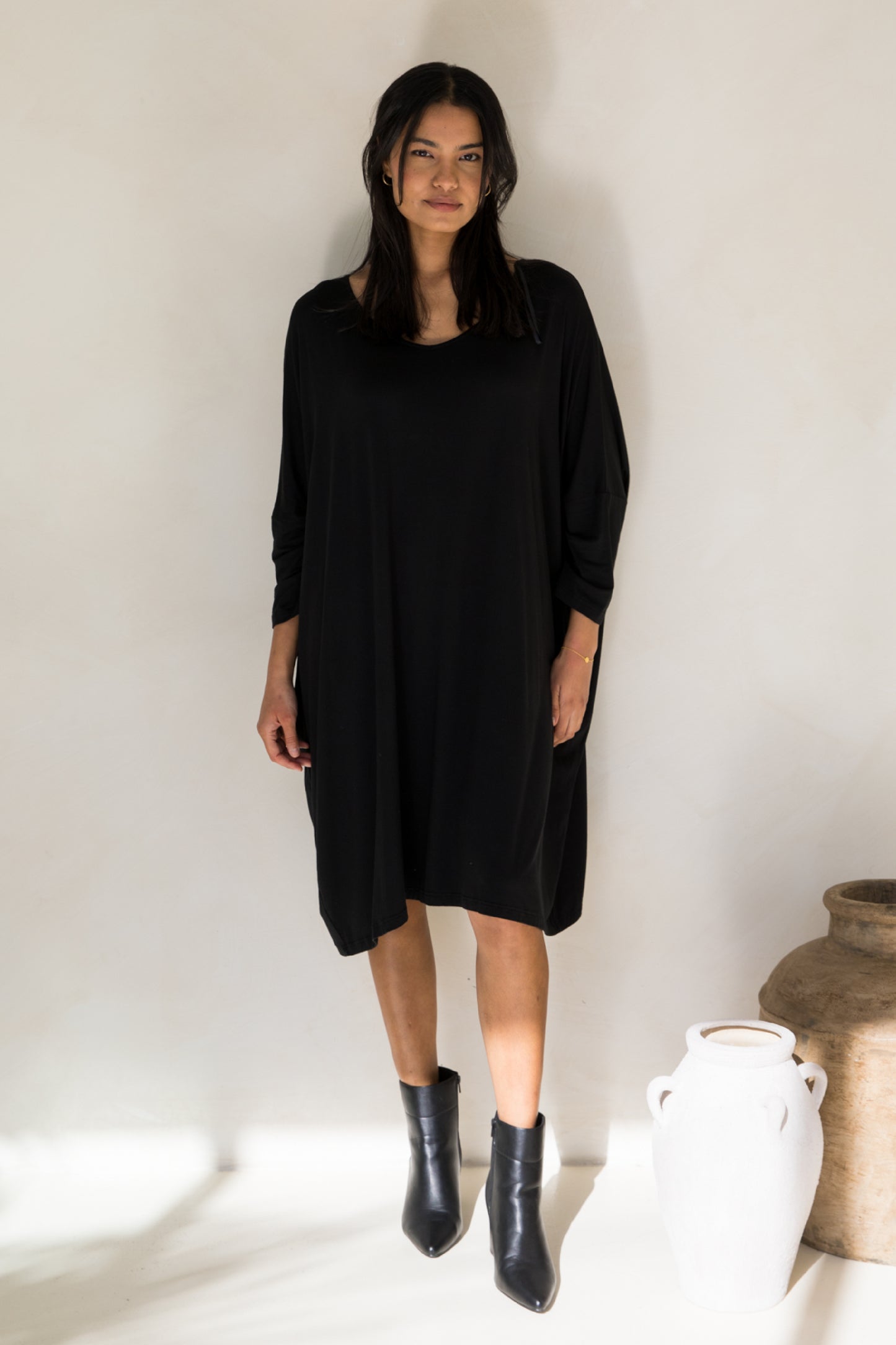 Long Sleeve Nice Dress | Black