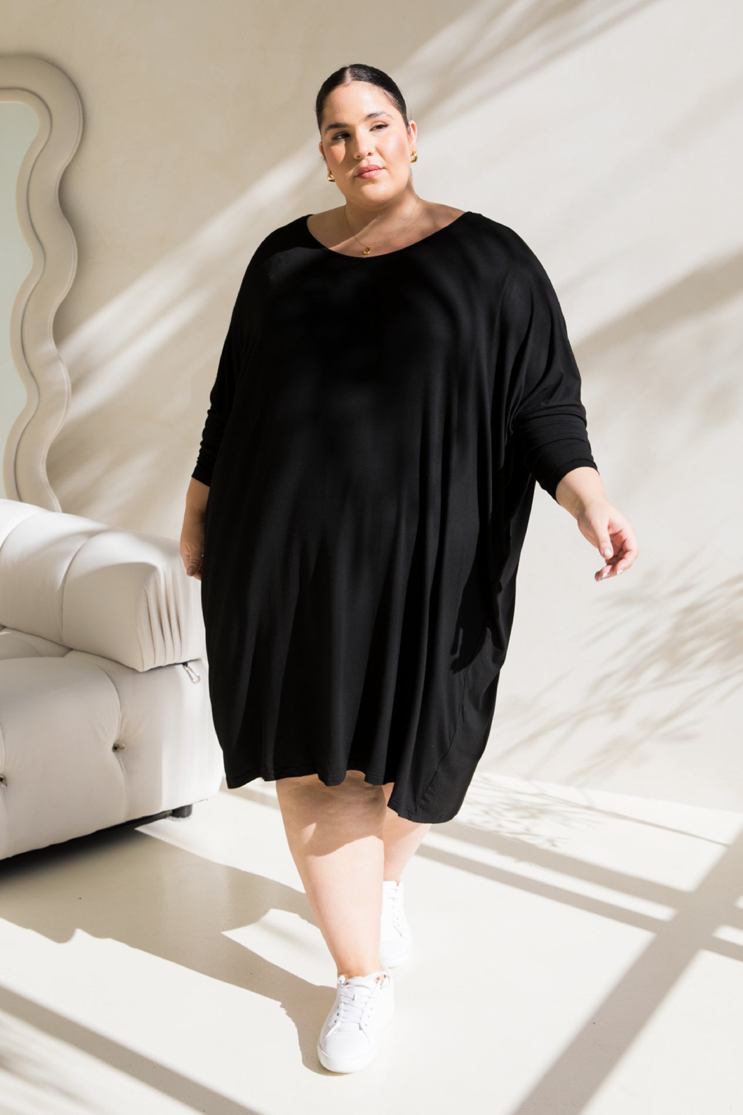 Long Sleeve Nice Dress | Black