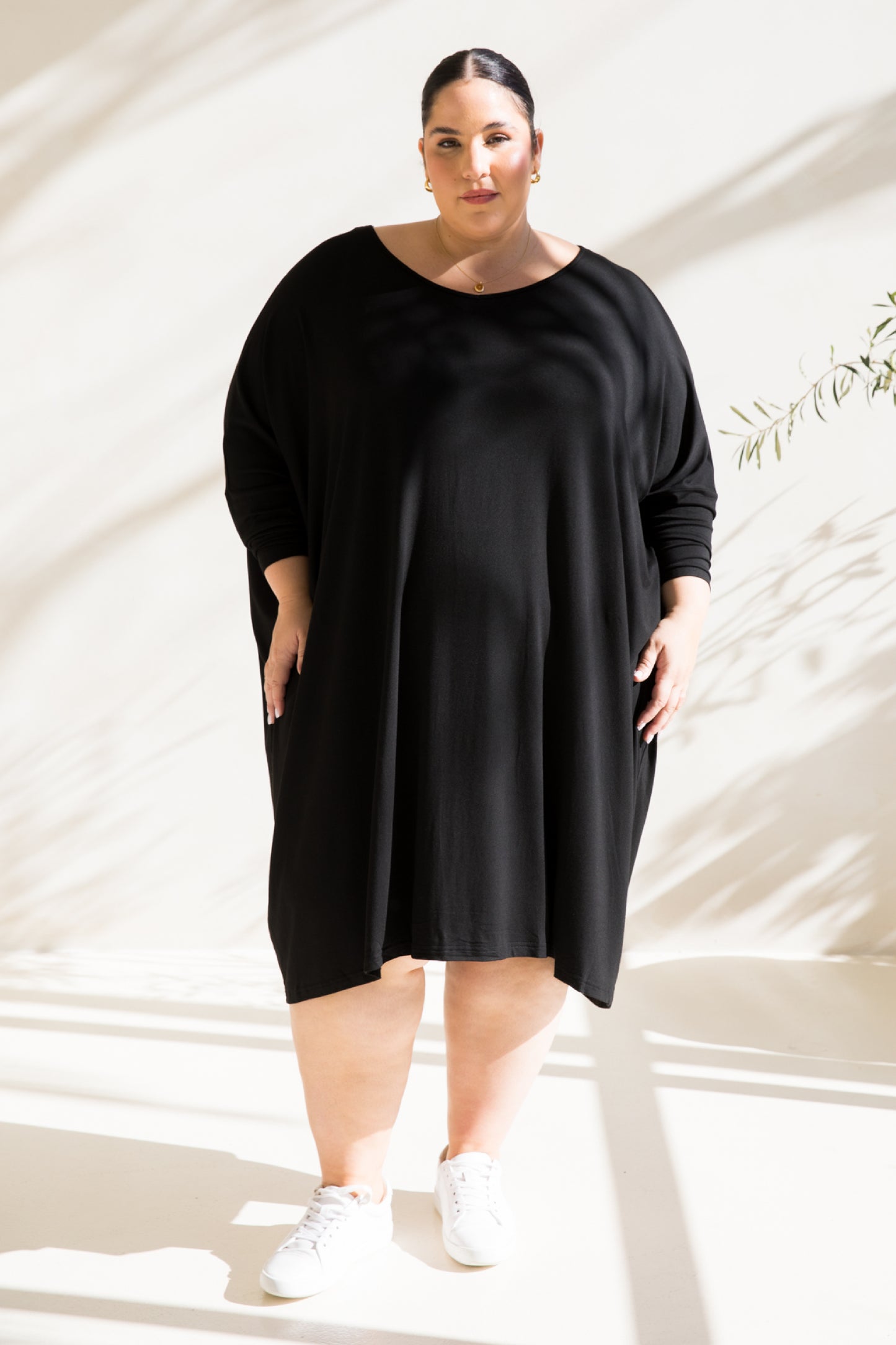 Long Sleeve Nice Dress | Black