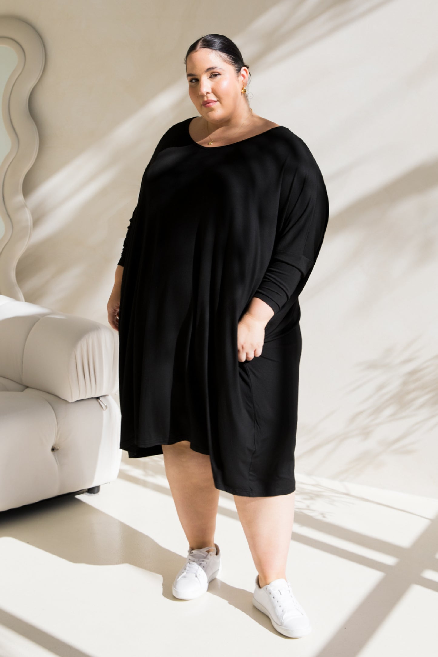 Long Sleeve Nice Dress | Black