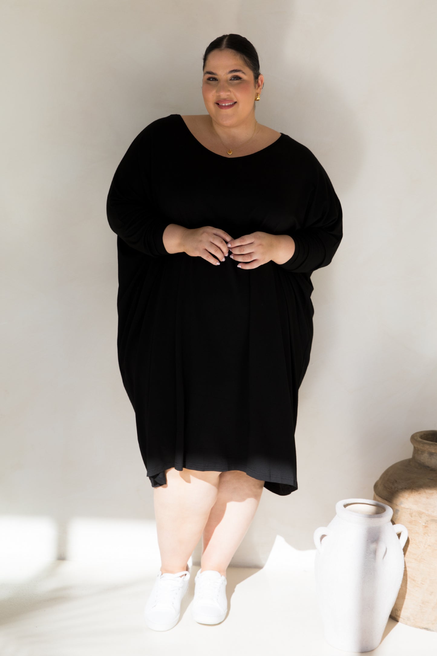 Long Sleeve Nice Dress | Black