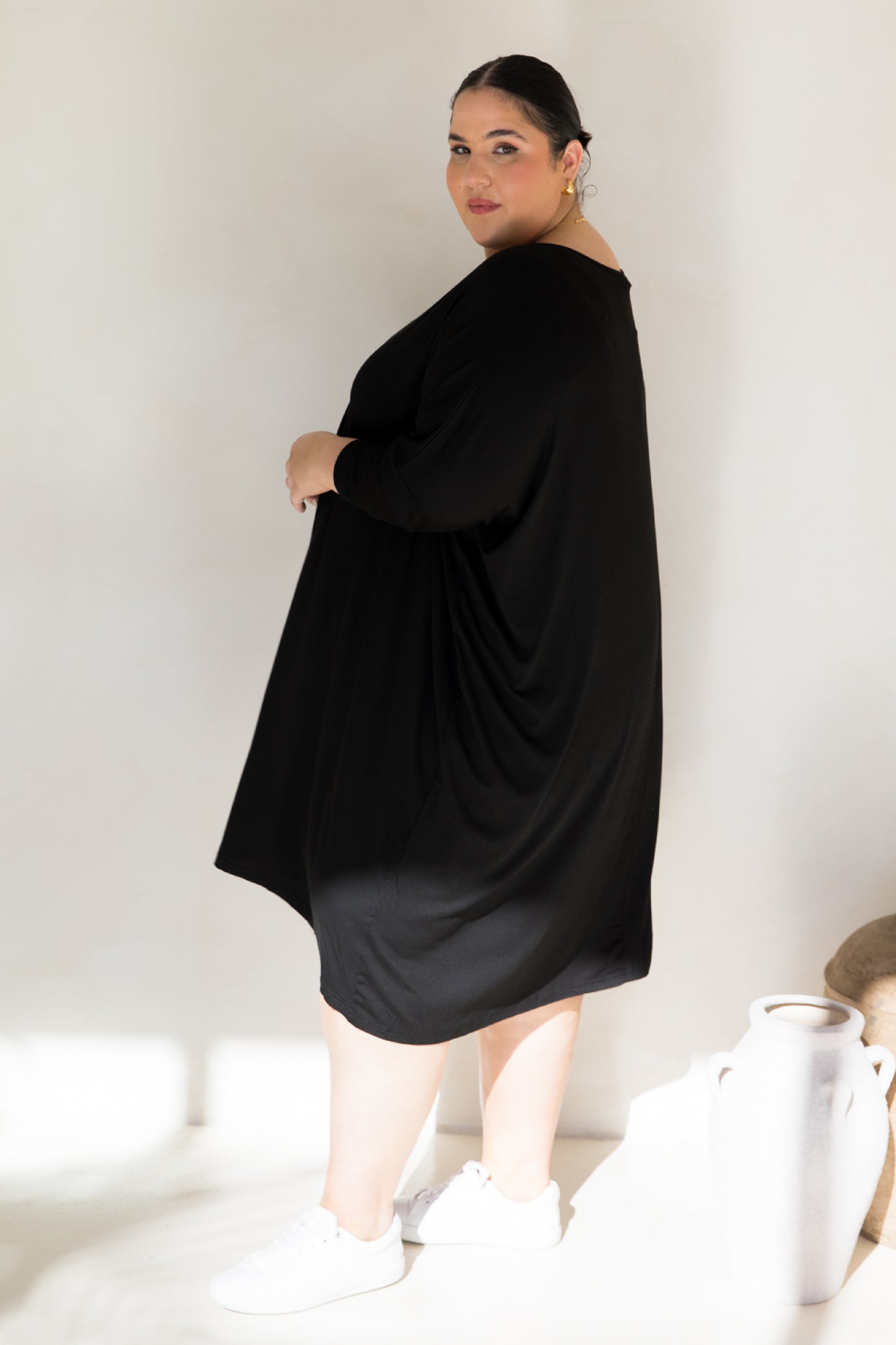 Long Sleeve Nice Dress | Black