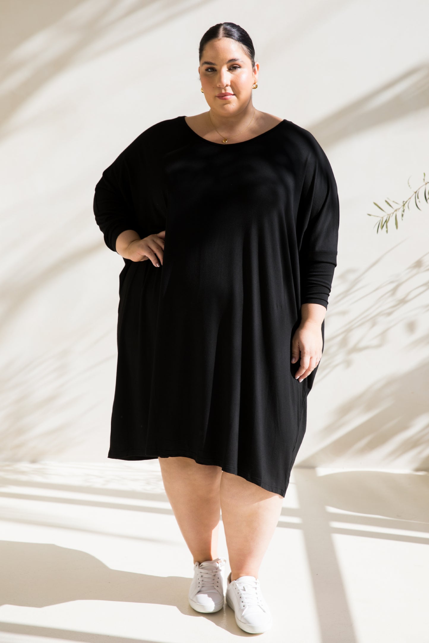 Long Sleeve Nice Dress | Black