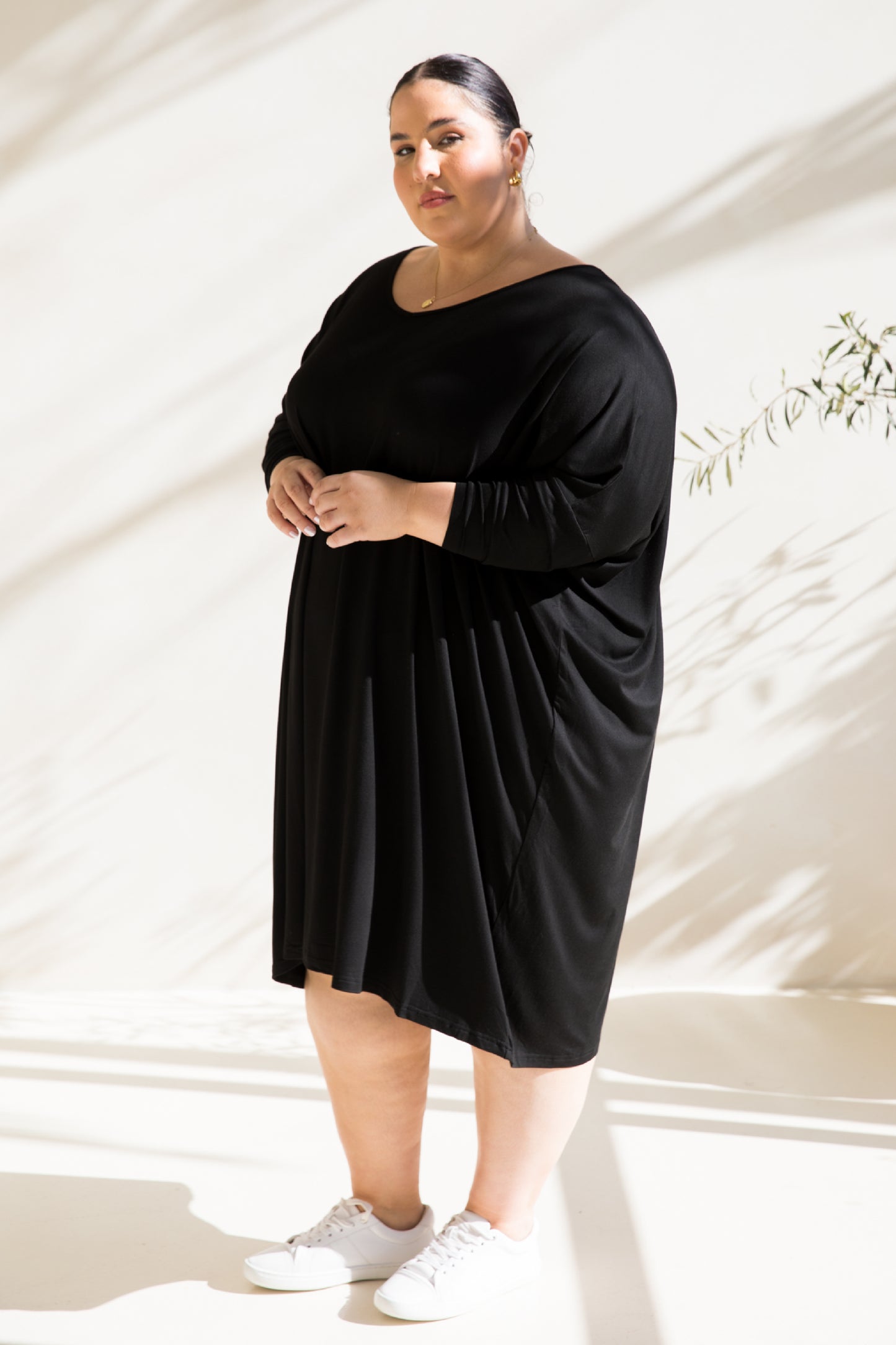 Long Sleeve Nice Dress | Black