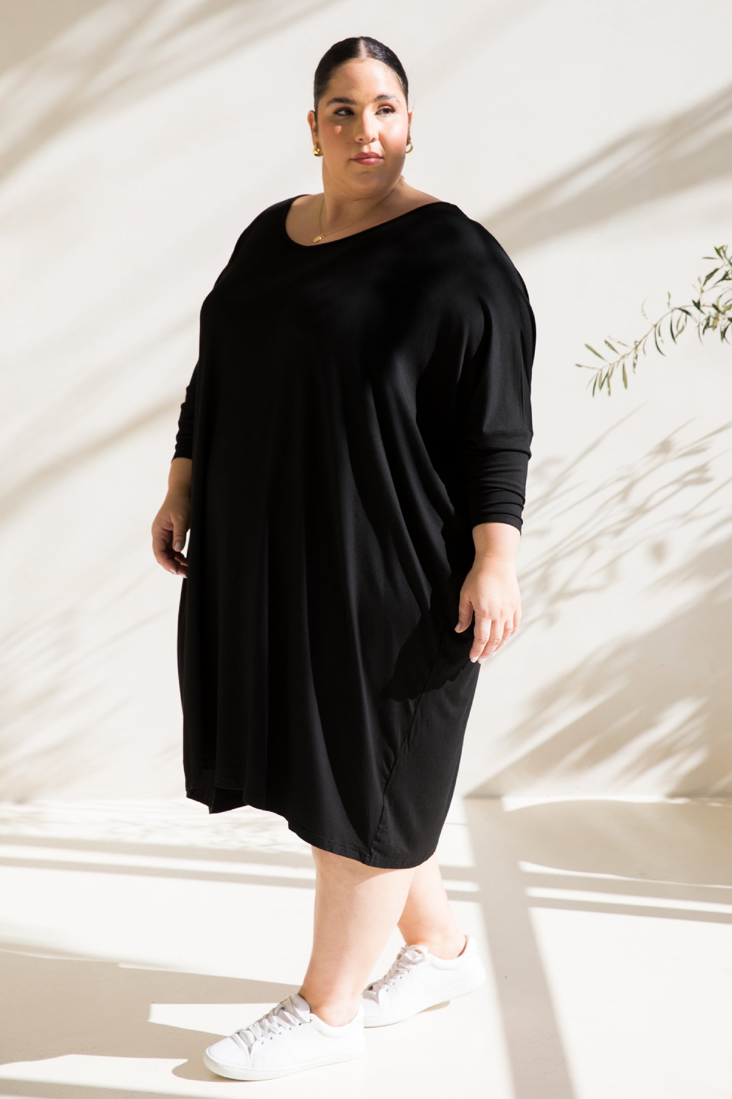 Long Sleeve Nice Dress | Black