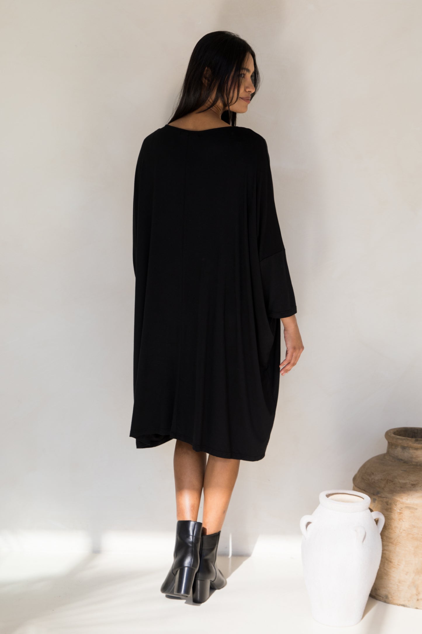 Long Sleeve Nice Dress | Black